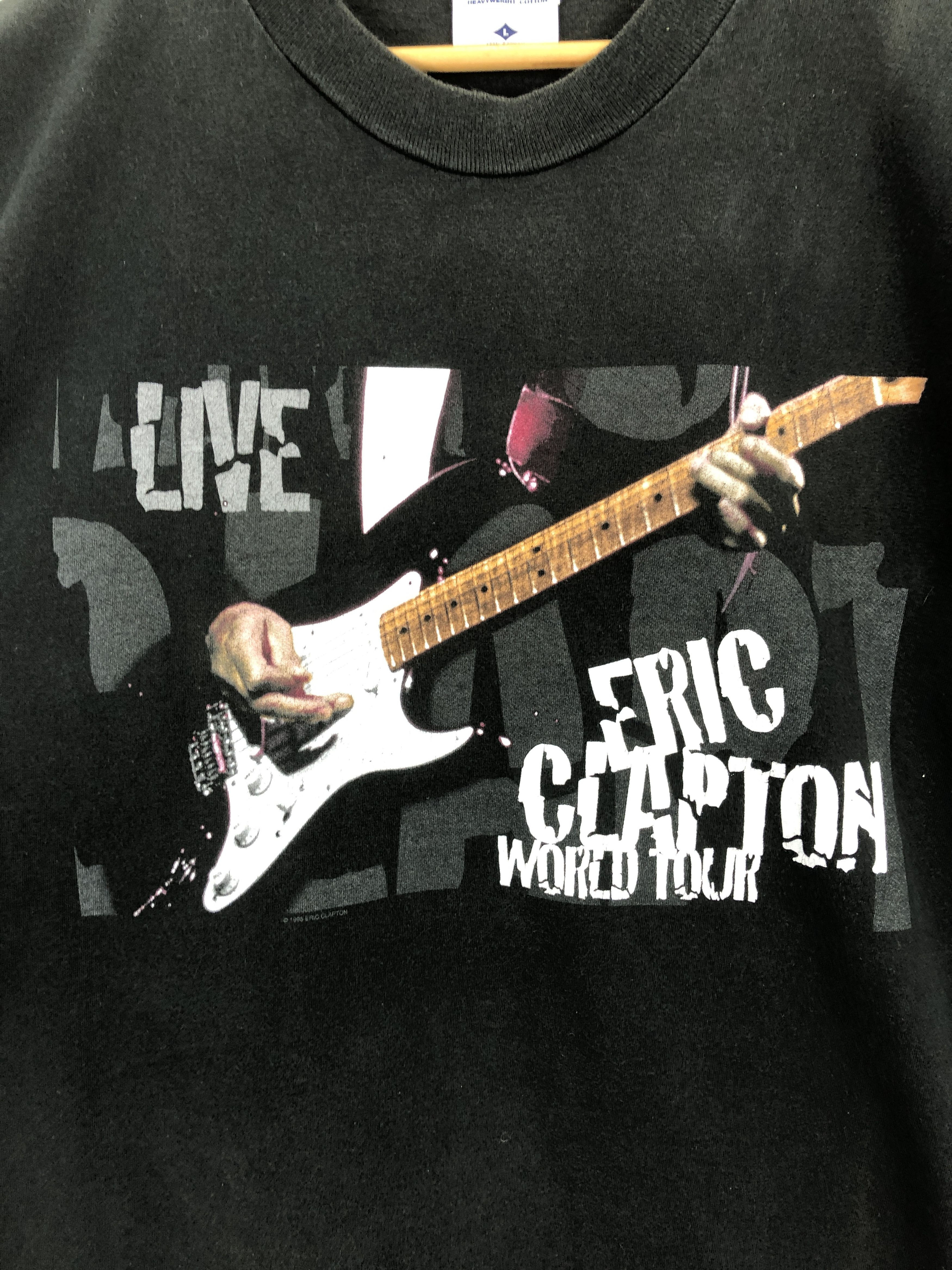 Band Tees × Vintage 90s Vintage Eric Clapton Japan Tour 1999 T Shirt TA0467 Size US L / EU 52-54 / 3 - 8 Thumbnail