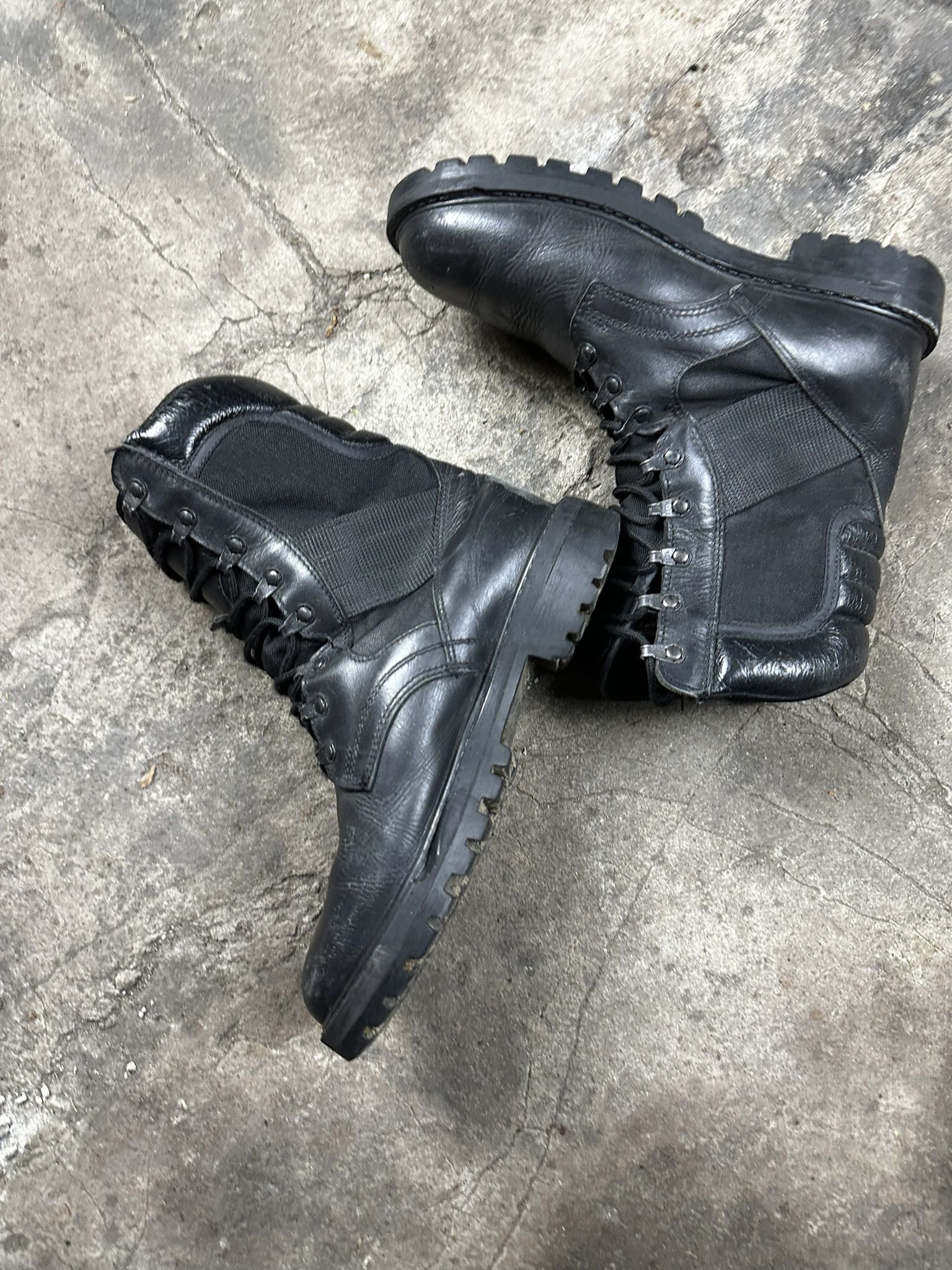 Vintage Vintage Polish Army Combat Leather Boots Size US 9.5 / EU 42-43 - 6 Thumbnail