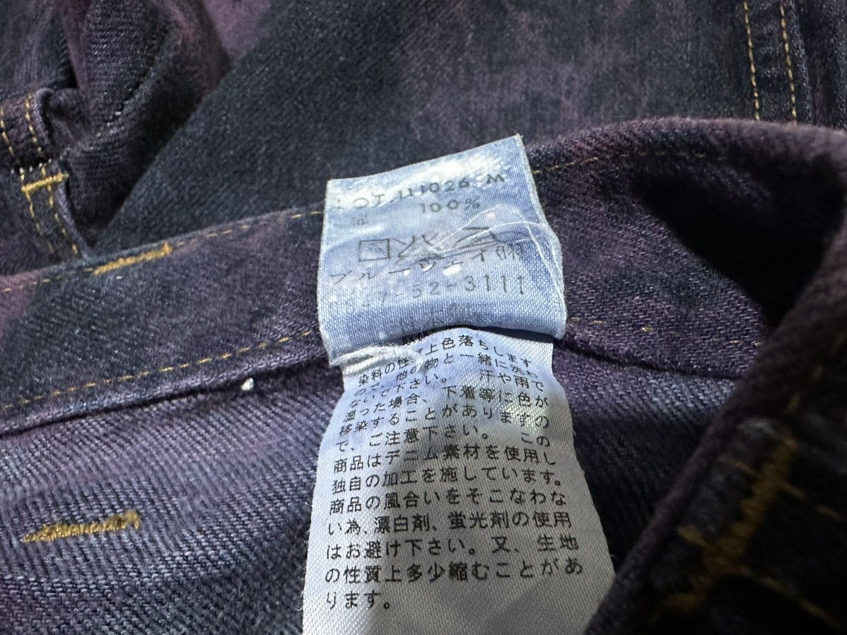 Japanese Brand 🔥Y2K Vintage Blue Way Flared Denim Bootcut Acid Purple Size US 29 - 14 Thumbnail