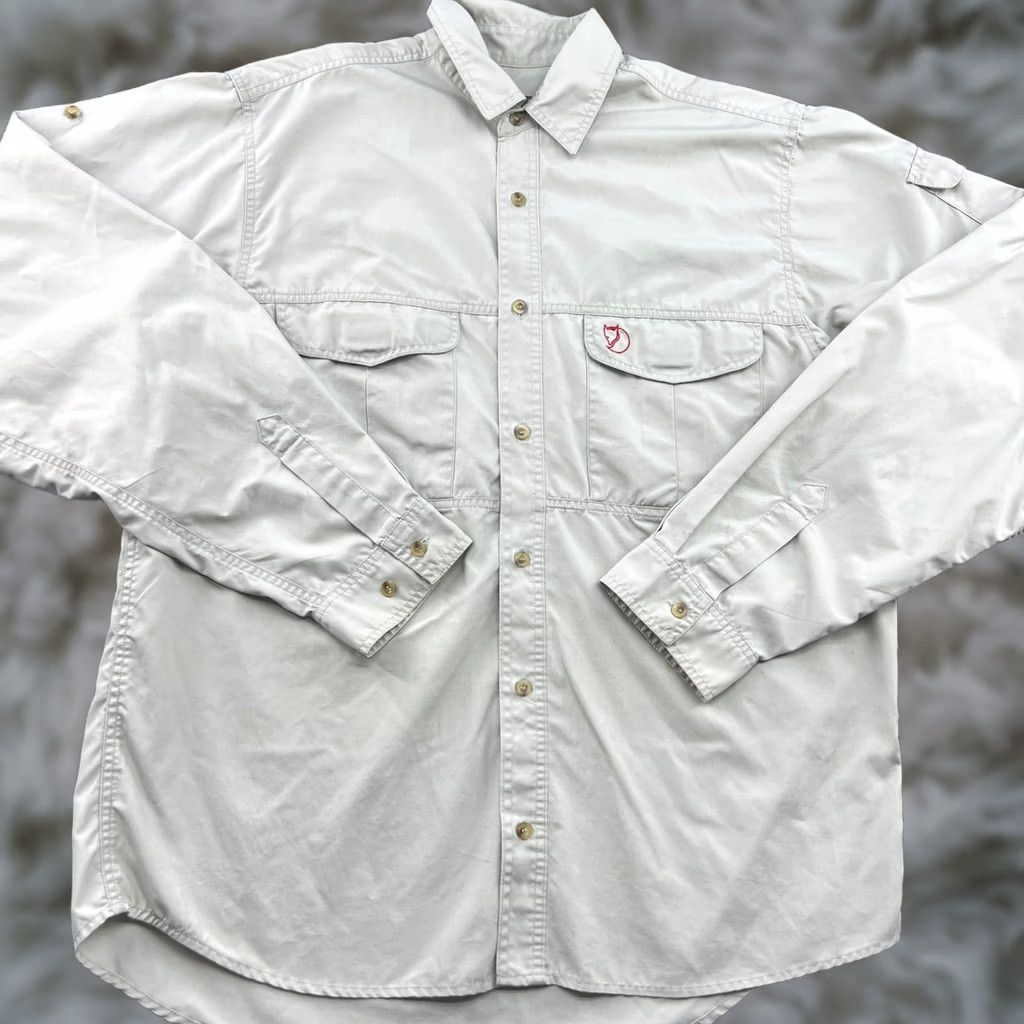 Napapijri VINTAGE Fjallraven Raven Shirt Mens Large Beige G-1000 Pockets Shirt Mens Large Beige G-1000 Pockets Size US L / EU 52-54 / 3 - 1 Thumbnail