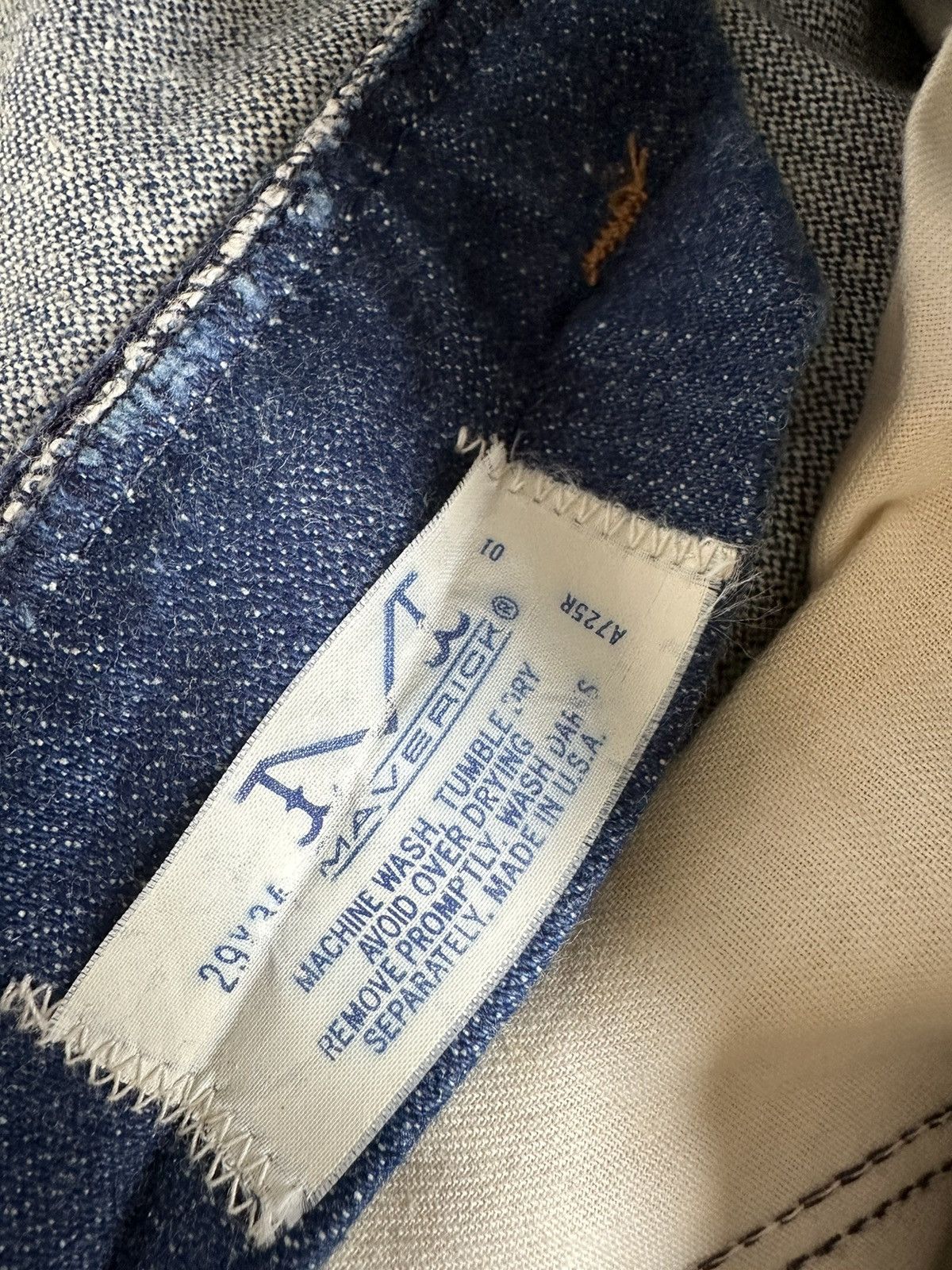 Wrangler Rare 60s Maverick Bluebell Bootcut Rare Denim D431 Size US 29 - 16 Thumbnail