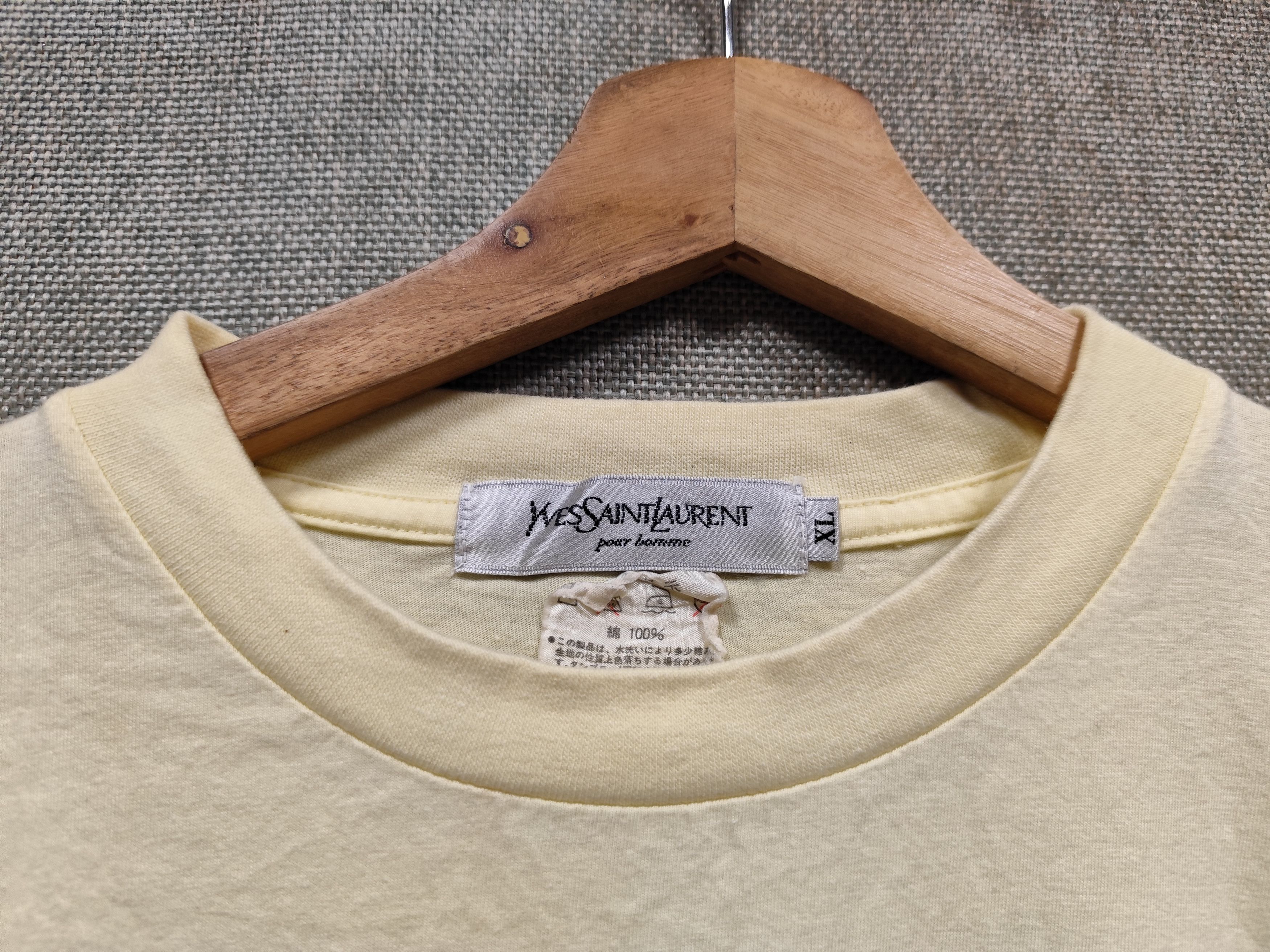 Yves Saint Laurent vintage t shirt yves saint laurent spell out Size US XL / EU 56 / 4 - 3 Thumbnail