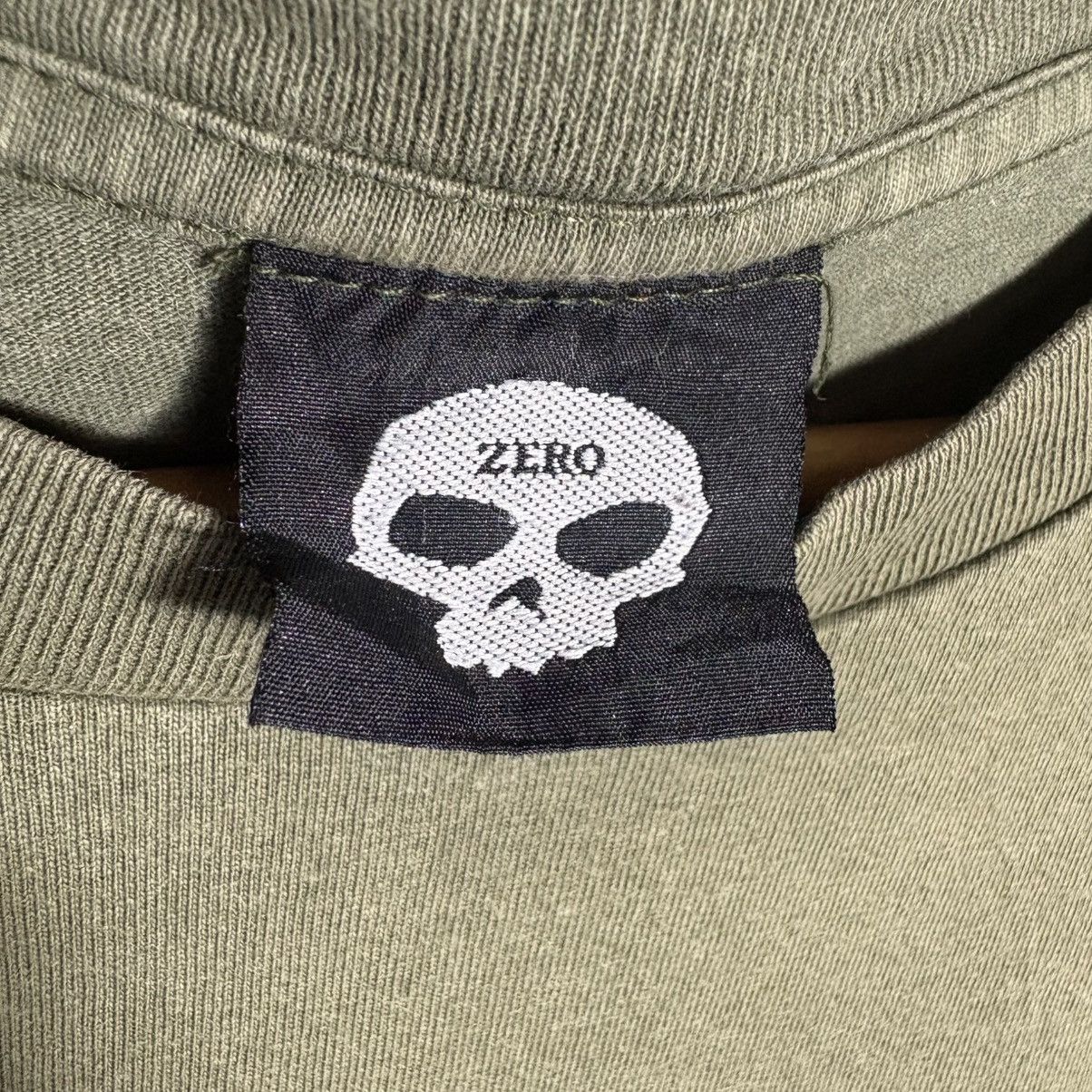 Zero Skateboards Vintage 90s Zero Skateboards Skull Logo Iconic T-Shirt Size US L / EU 52-54 / 3 - 5 Thumbnail