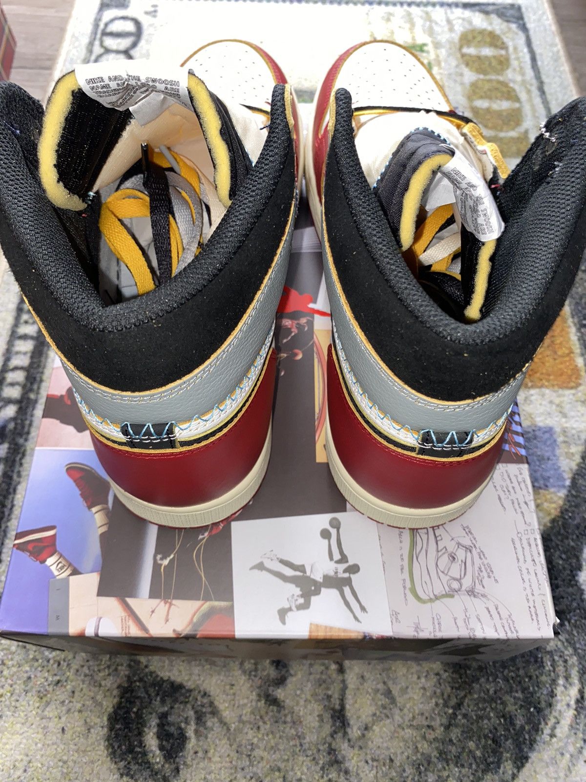 Jordan Brand × Nike Jordan 1 Retro High OG SP Union LA Chicago Shadow Size US 11.5 / EU 44-45 - 5 Thumbnail