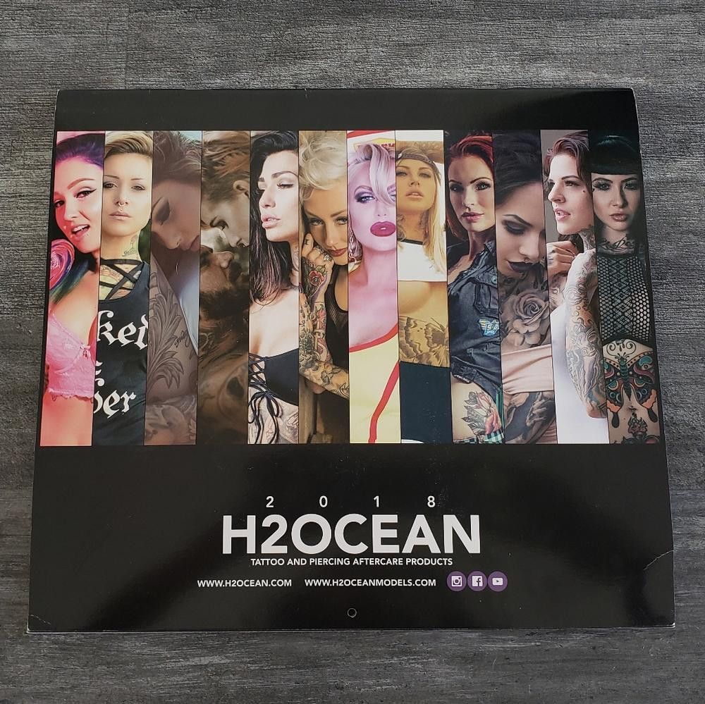 Designer H2Ocean Tattoo Model 2018 Calendar Size ONE SIZE - 3 Thumbnail