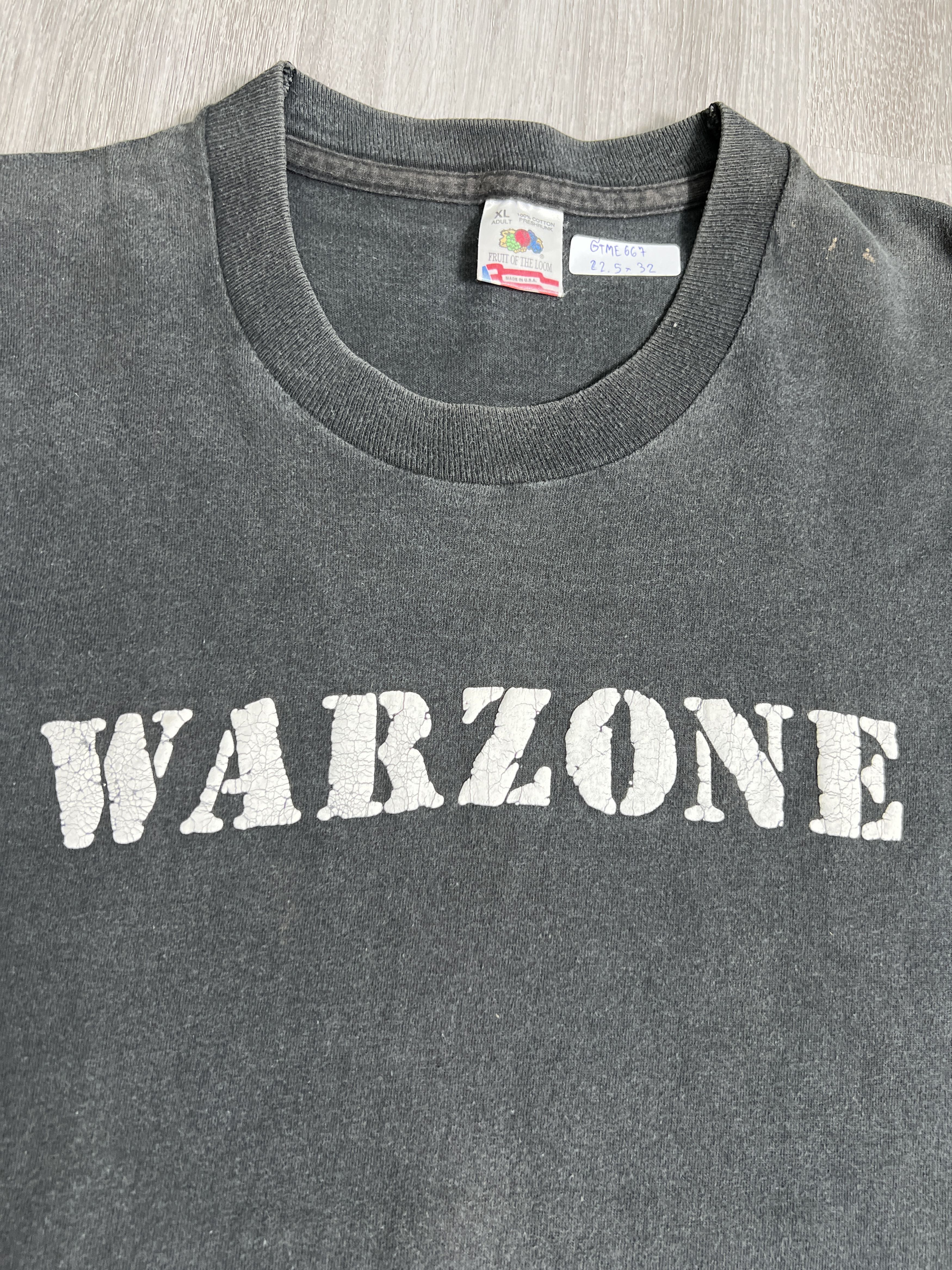 Band Tees VTG 90s Warzone United We Stand Hardcore Band T (XL) GTME667 Size US XL / EU 56 / 4 - 3 Thumbnail