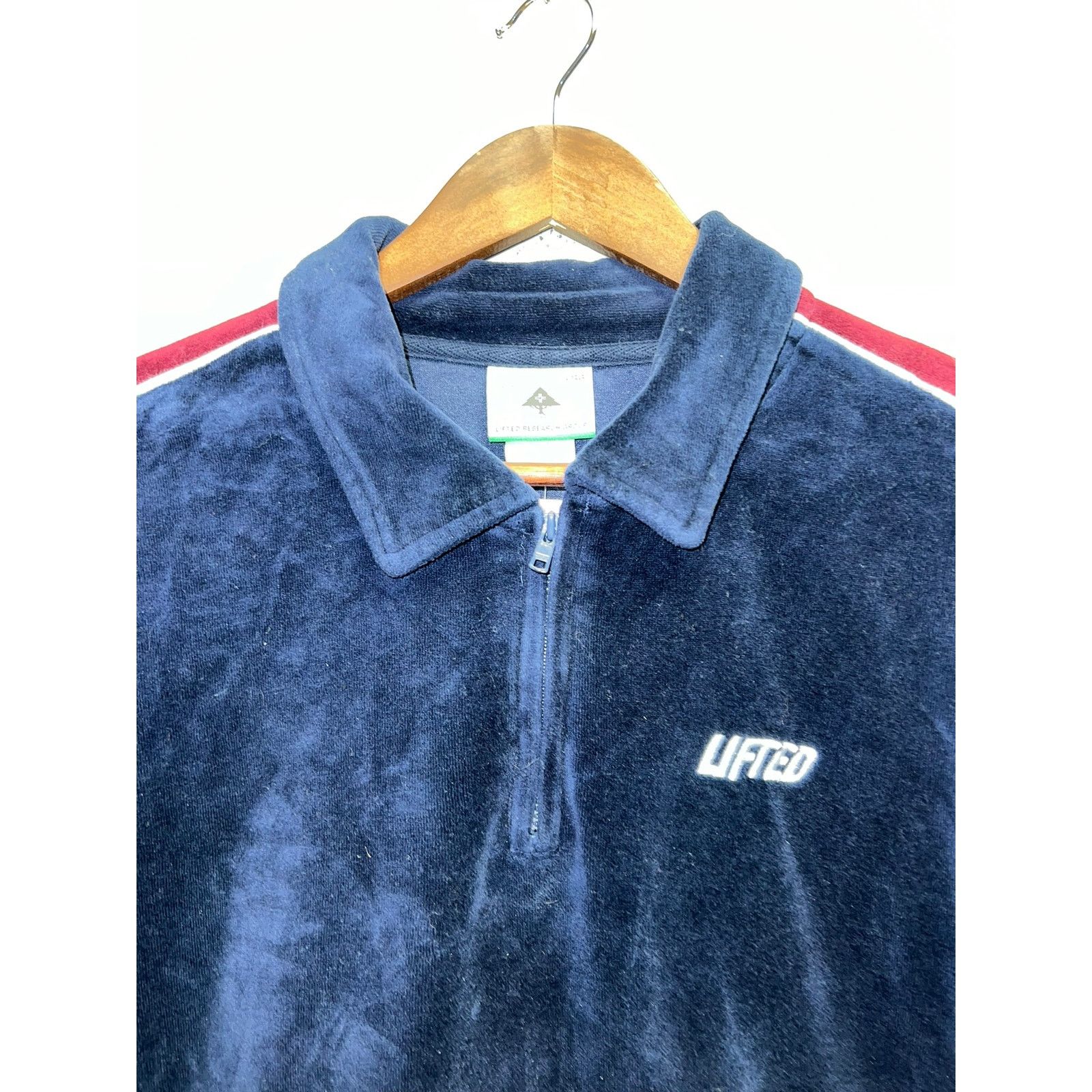 Vintage Vintage LRG Velour Track Jacket 1/4 Zip Lifted Research M Size US M / EU 48-50 / 2 - 2 Thumbnail