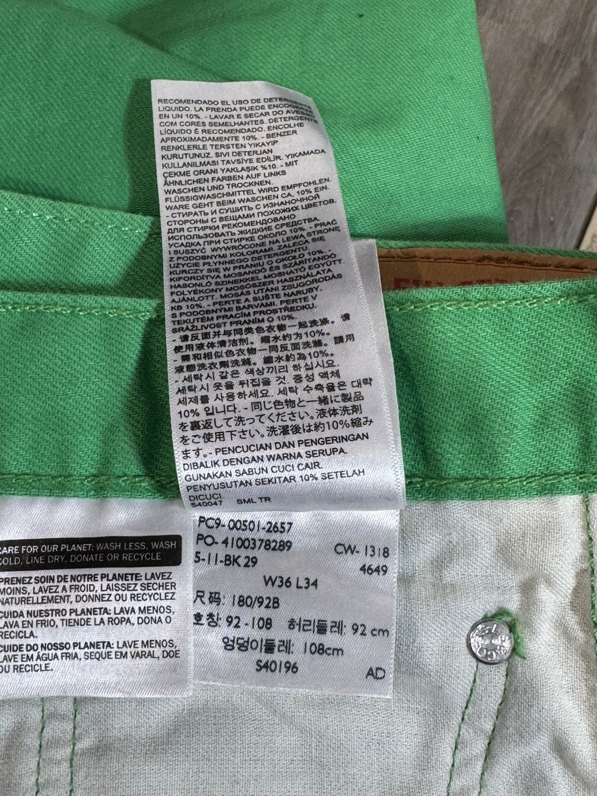 Levi's Made & Crafted × Off-White Rare Levi’s 501 EAC made in Turkey Size US 36 / EU 52 - 12 Thumbnail