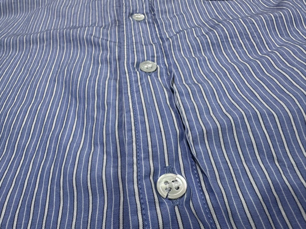 Issey Miyake 🔥Rare Vintage Zucca Issey Miyake High Collar Striped Shirt Size US M / EU 48-50 / 2 - 8 Thumbnail