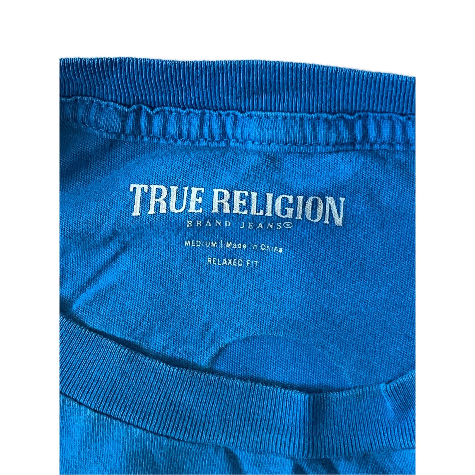 True Religion True Religion Blue MF Good Jeans Graphic Tee Shirt Mens M Size US M / EU 48-50 / 2 - 3 Thumbnail