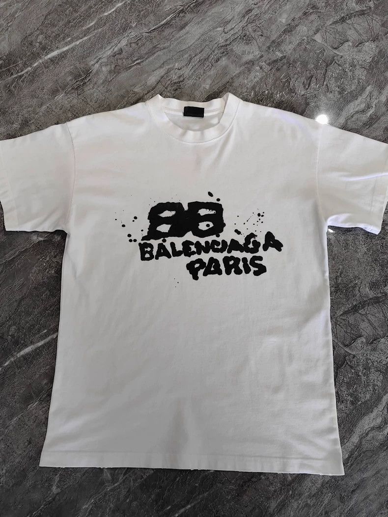 Balenciaga Balenciaga Splatter Short Sleeve Size US XS / EU 42 / 0 - 1 Thumbnail