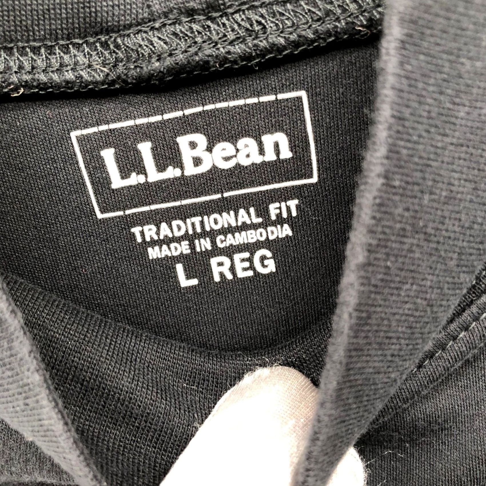 Vintage L.L. Bean Mock Neck Long Sleeve T-Shirt Mens L Black Traditional Fit Size US L / EU 52-54 / 3 - 5 Thumbnail