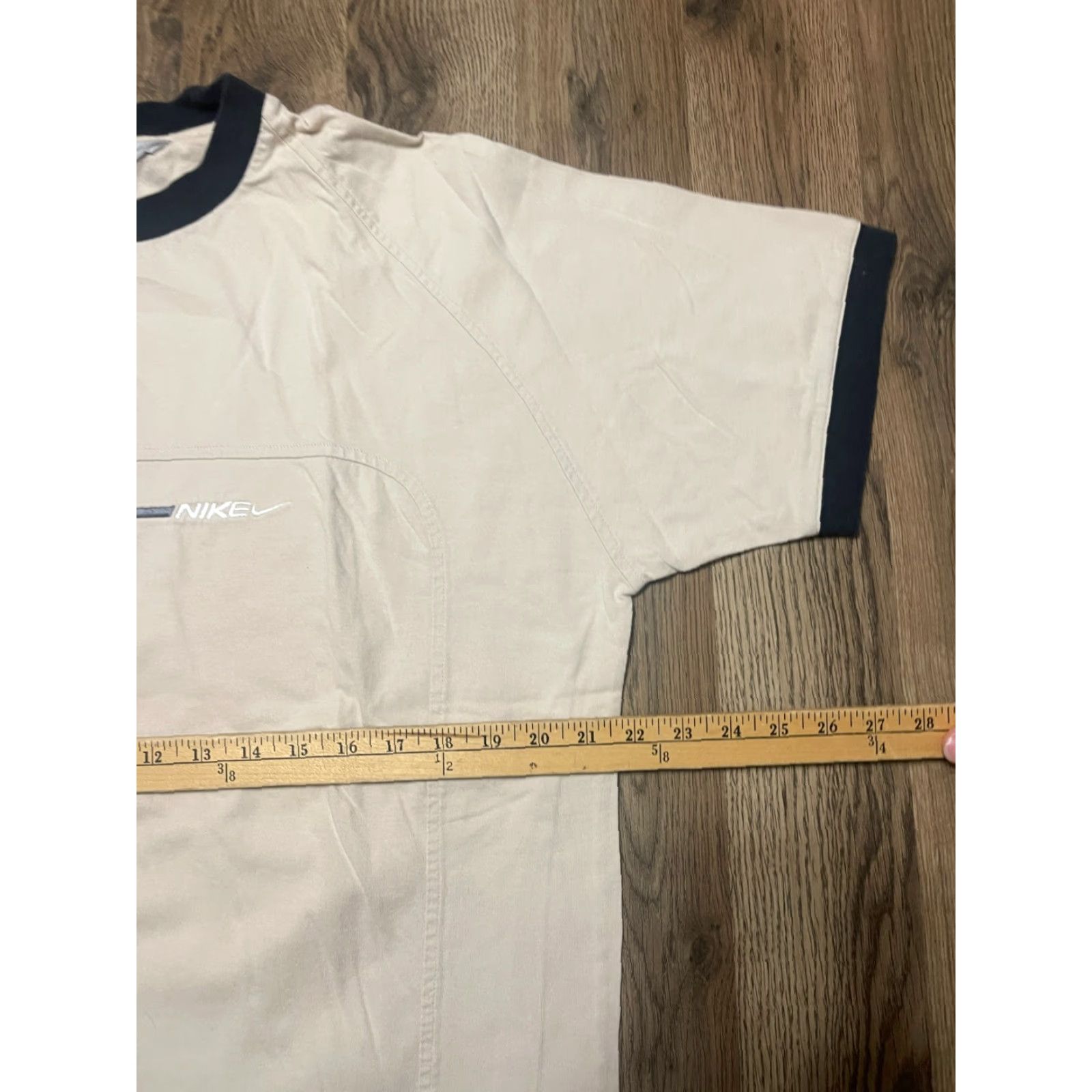 Nike Nike Shirt, Men, Size L, Round Neck, Short Sleeve, Black Tan, Solid, T-Shirt, Regular, Nike Man Shirt L Black Tan Round Neck Short Sleeve Size US L / EU 52-54 / 3 - 7 Thumbnail