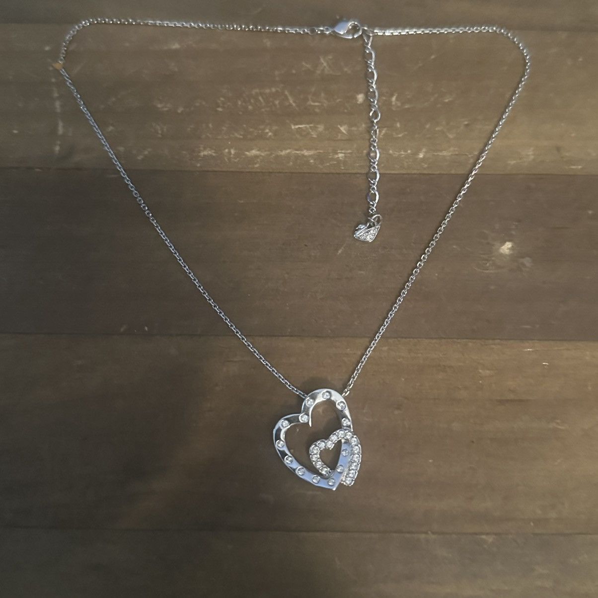 Swarovski Swarovski interlocking crystal hearts pendant necklace Size ONE SIZE - 3 Thumbnail