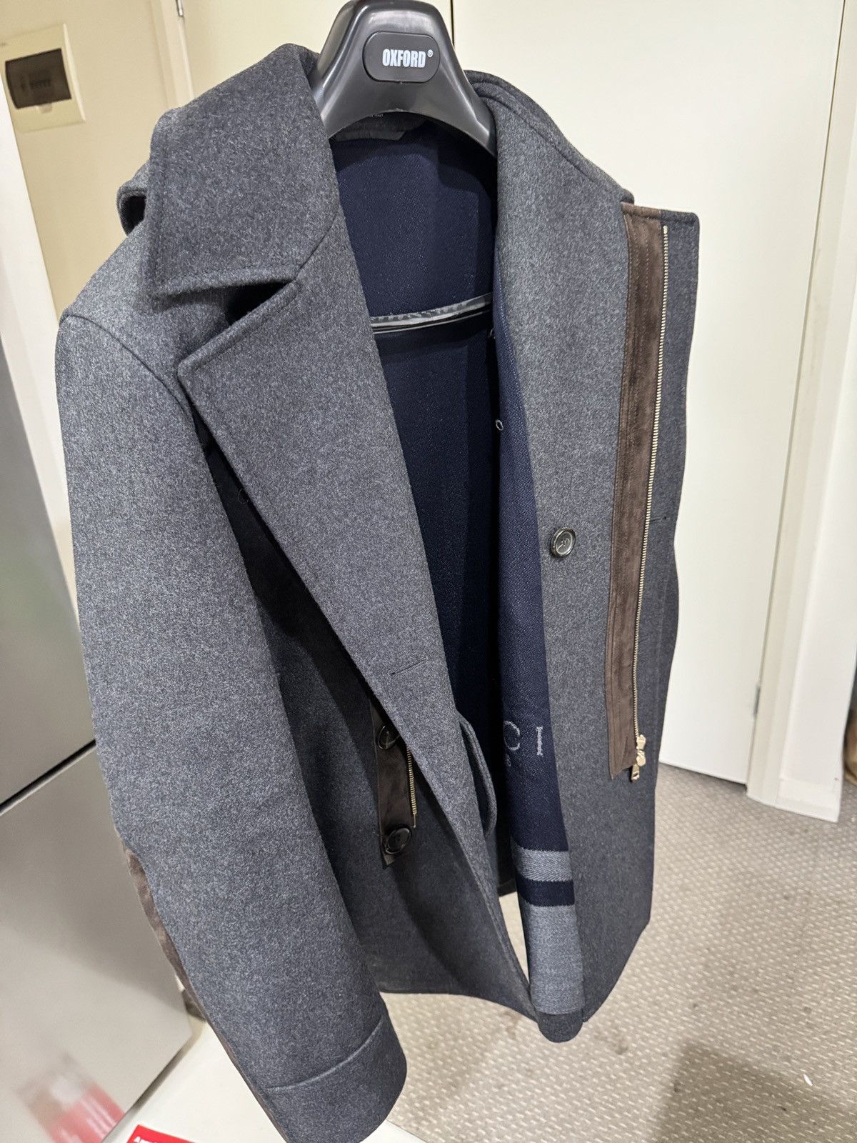 Gucci Firenze Men’s Military Coat Grey 50 268604 Z5104 Size US M / EU 48-50 / 2 - 3 Thumbnail