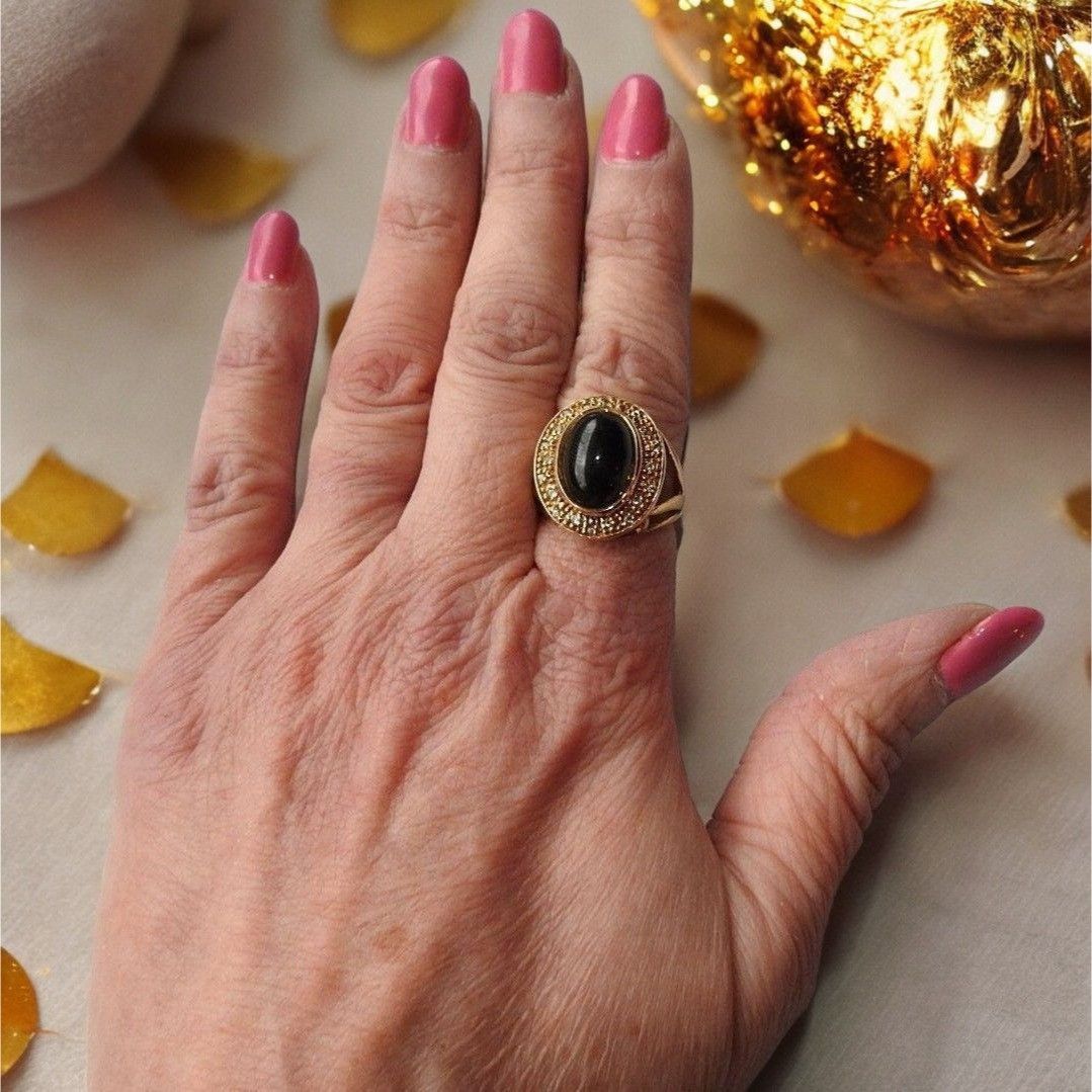 Designer Sterling Silver 925 Women's Vermeil Silver Ring Size ONE SIZE - 9 Thumbnail