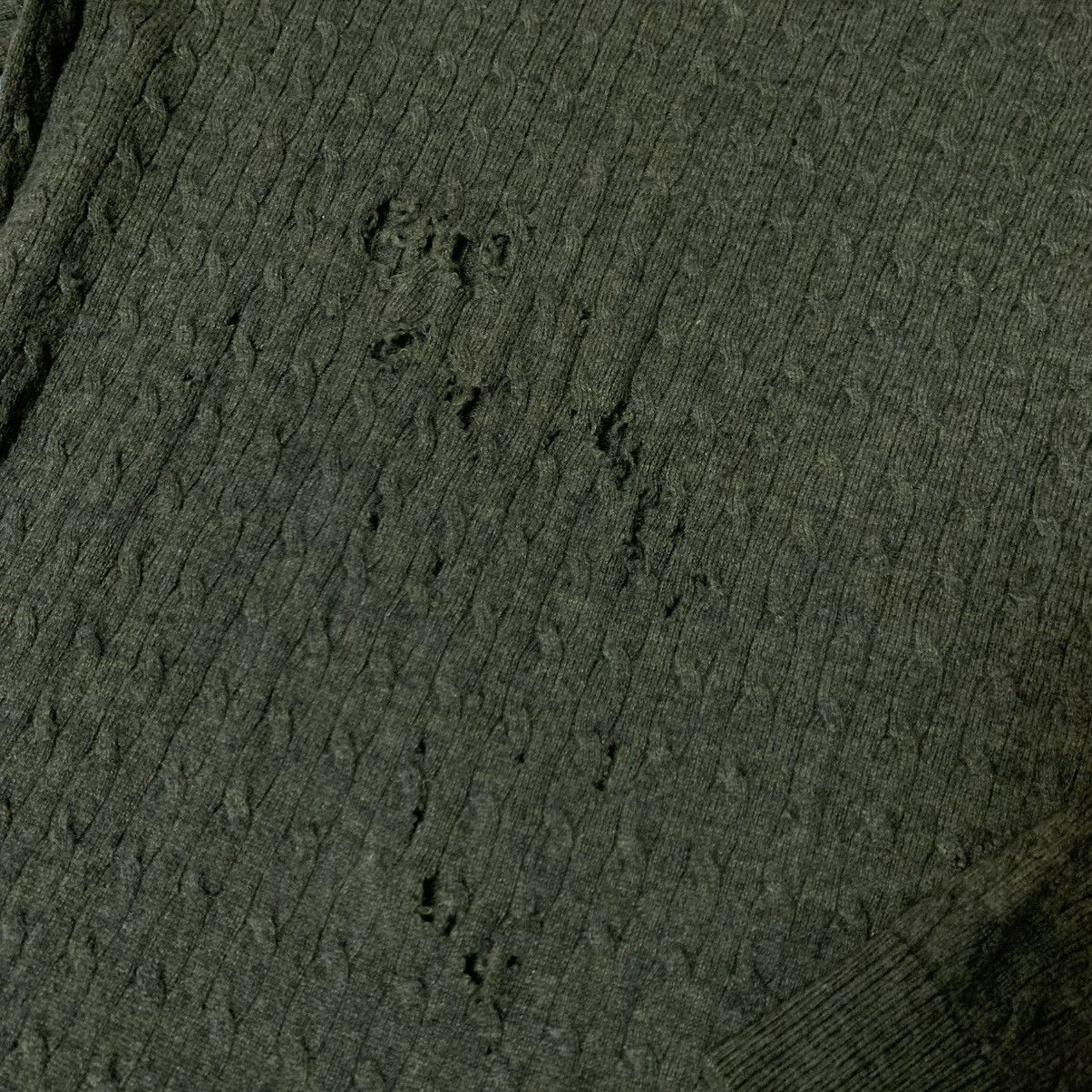 Japanese Brand crazy Distressed Cashmere Blend Cable Knit Size US L / EU 52-54 / 3 - 4 Thumbnail