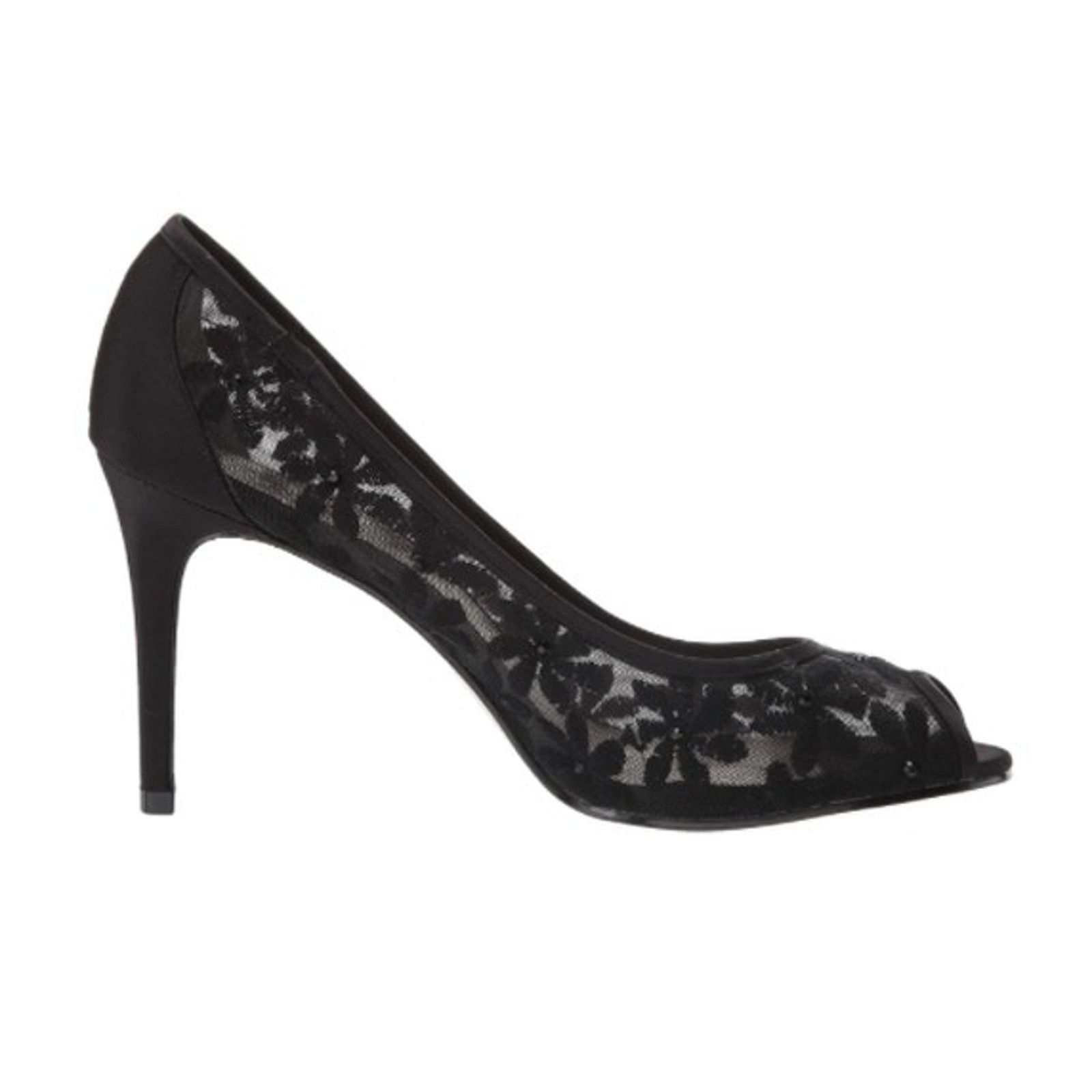 Adrianna Papell Adrianna PAPELL Womens Frances Black Mesh Heels Pumps / 11W Size US 11 / IT 41 - 3 Thumbnail