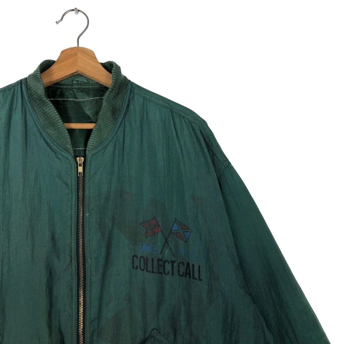 Japanese Brand 🔥Vintage Since 1954 Collect Call Bomber Jacket Big Logo Size US M / EU 48-50 / 2 - 5 Thumbnail