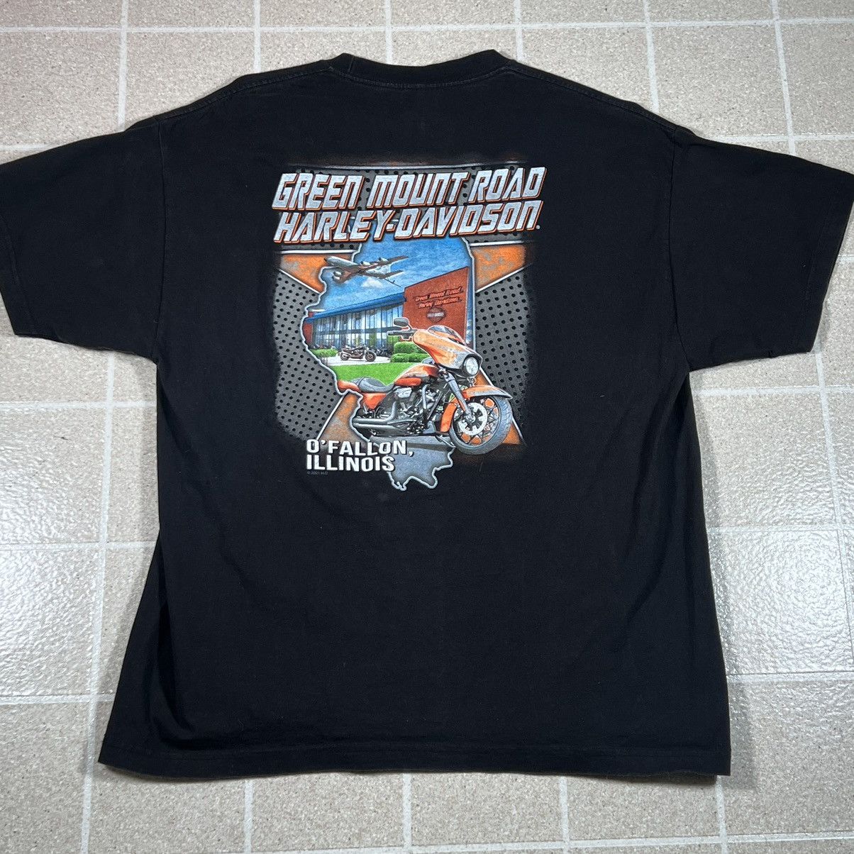 Harley Davidson × Vintage Faded 2021 Harley Davidson Skull Shirt Built For Speed Size US XL / EU 56 / 4 - 3 Thumbnail
