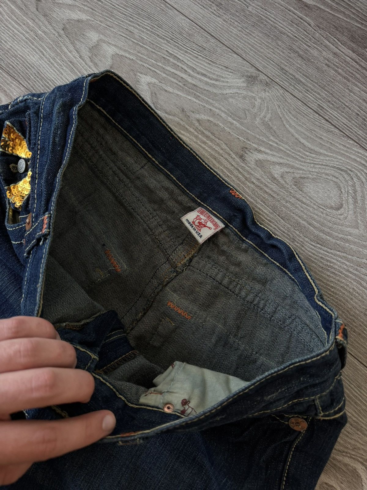True Religion True Religion Rocco Relaxed Joey Bobby Y2k Jeans Size US 36 / EU 52 - 15 Thumbnail