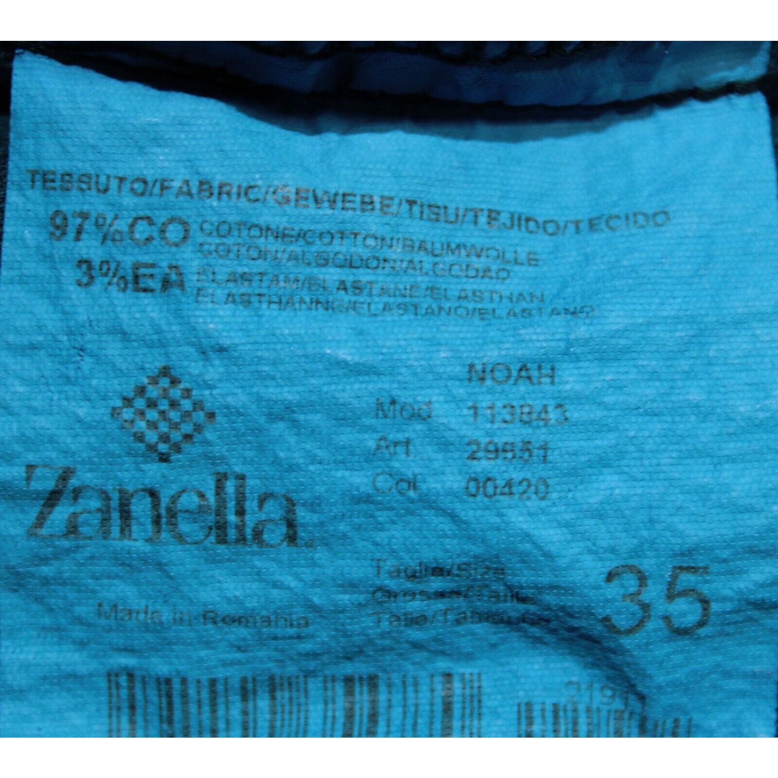 Zanella Zanella New with tags Chino Size 35 US In Blue Size US 35 - 4 Thumbnail