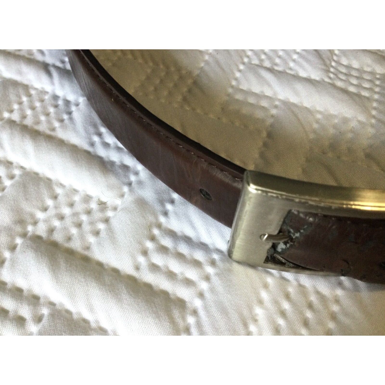 Vintage VINTAGE CAE Leather Dress Belt Size 38 Dark Brown Adjustable Classic Mens Size 38 - 5 Thumbnail