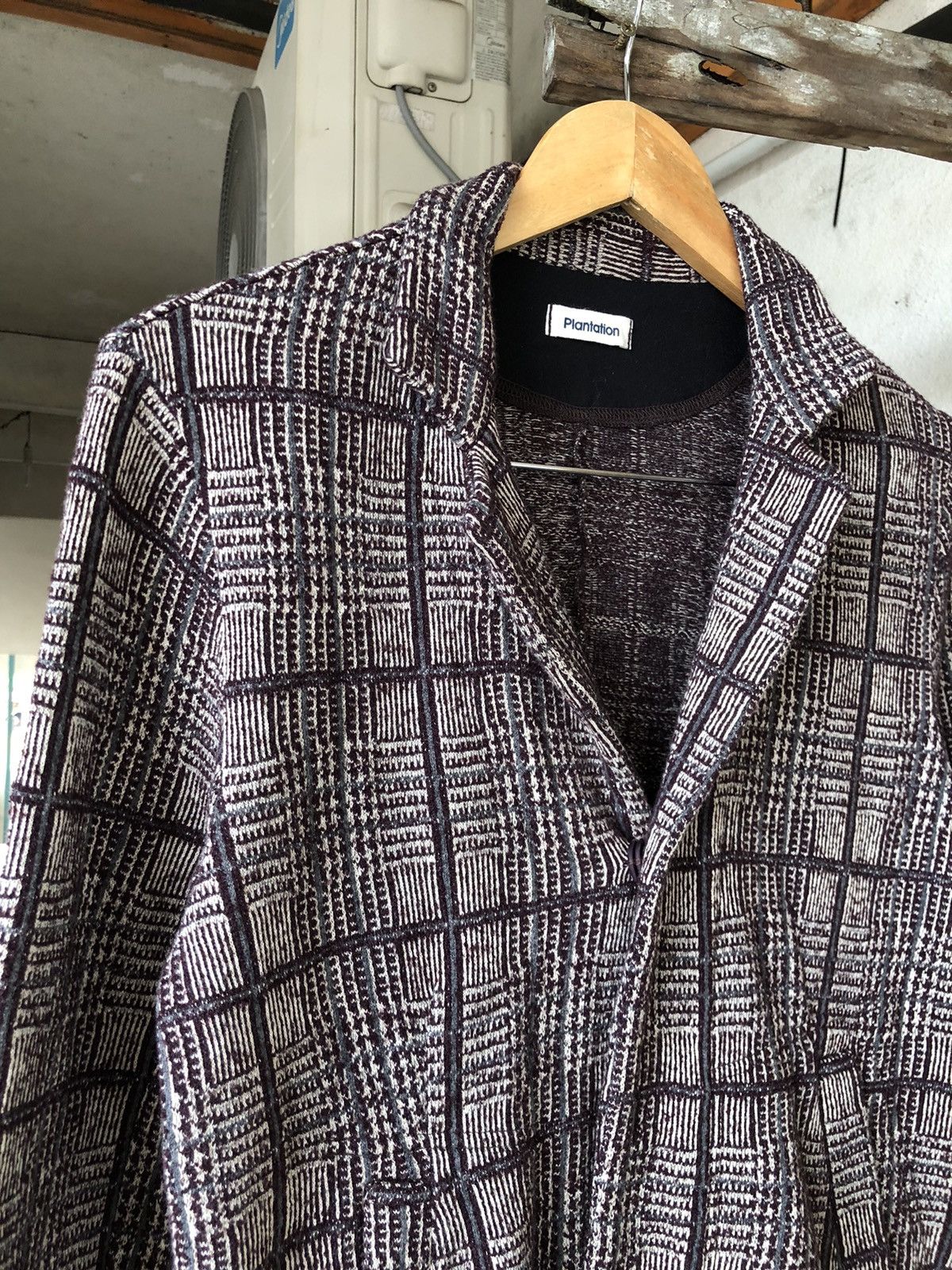 Issey Miyake Issey Miyake Plantation Tartan Tweed Cotton Blazer Jacket Size M / US 6-8 / IT 42-44 - 5 Thumbnail