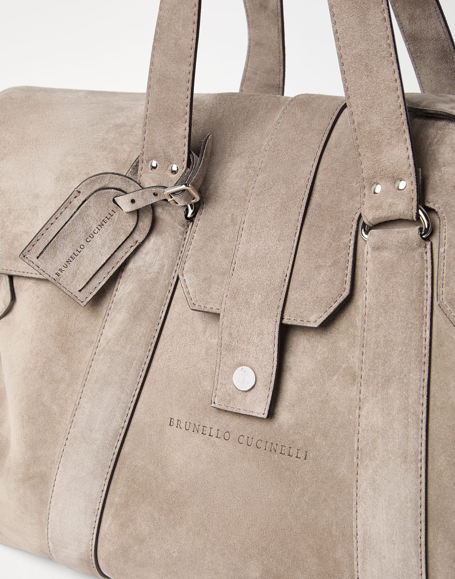 Brunello Cucinelli o1w1db11025 Size: OS/ Travel Bag in Dark Grey Size ONE SIZE - 5 Thumbnail