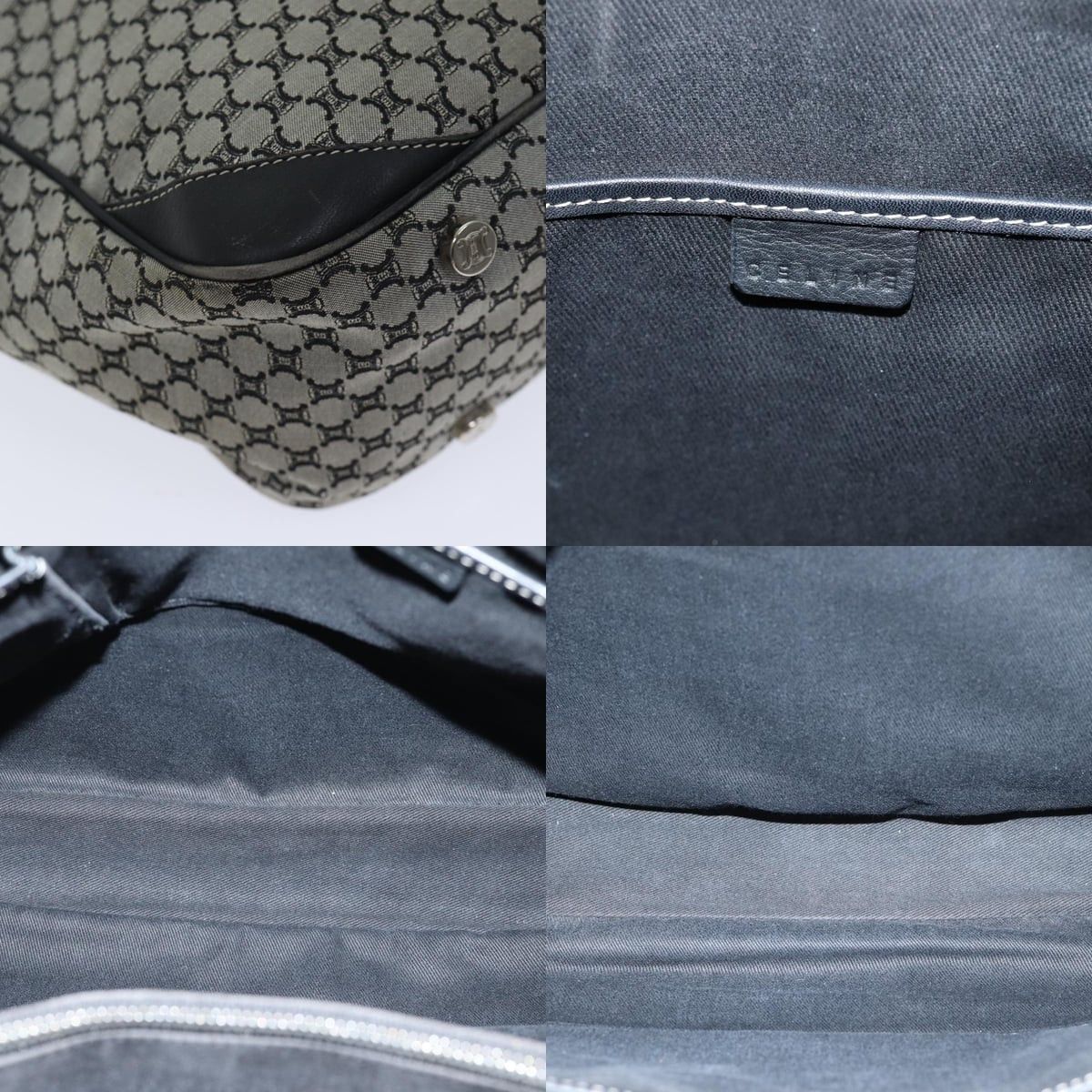 Celine CELINE Macadam Canvas Hand Bag Gray Size ONE SIZE - 11 Thumbnail