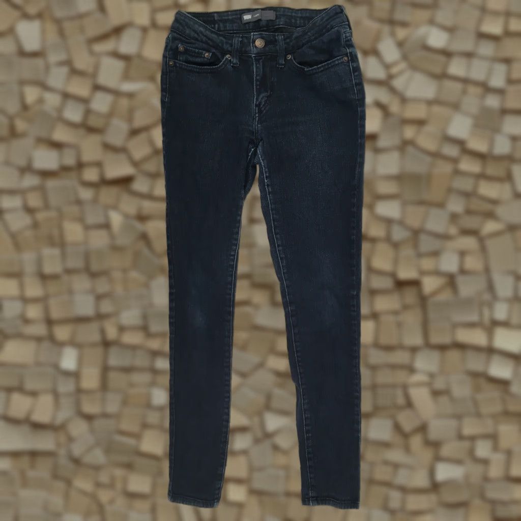 Levi's Levi's Pants Women's Size 5M 27x32 Dark Mid Rise Denim Strauss Legging Jeans Size 24" / US 00 / IT 34 - 1 Thumbnail