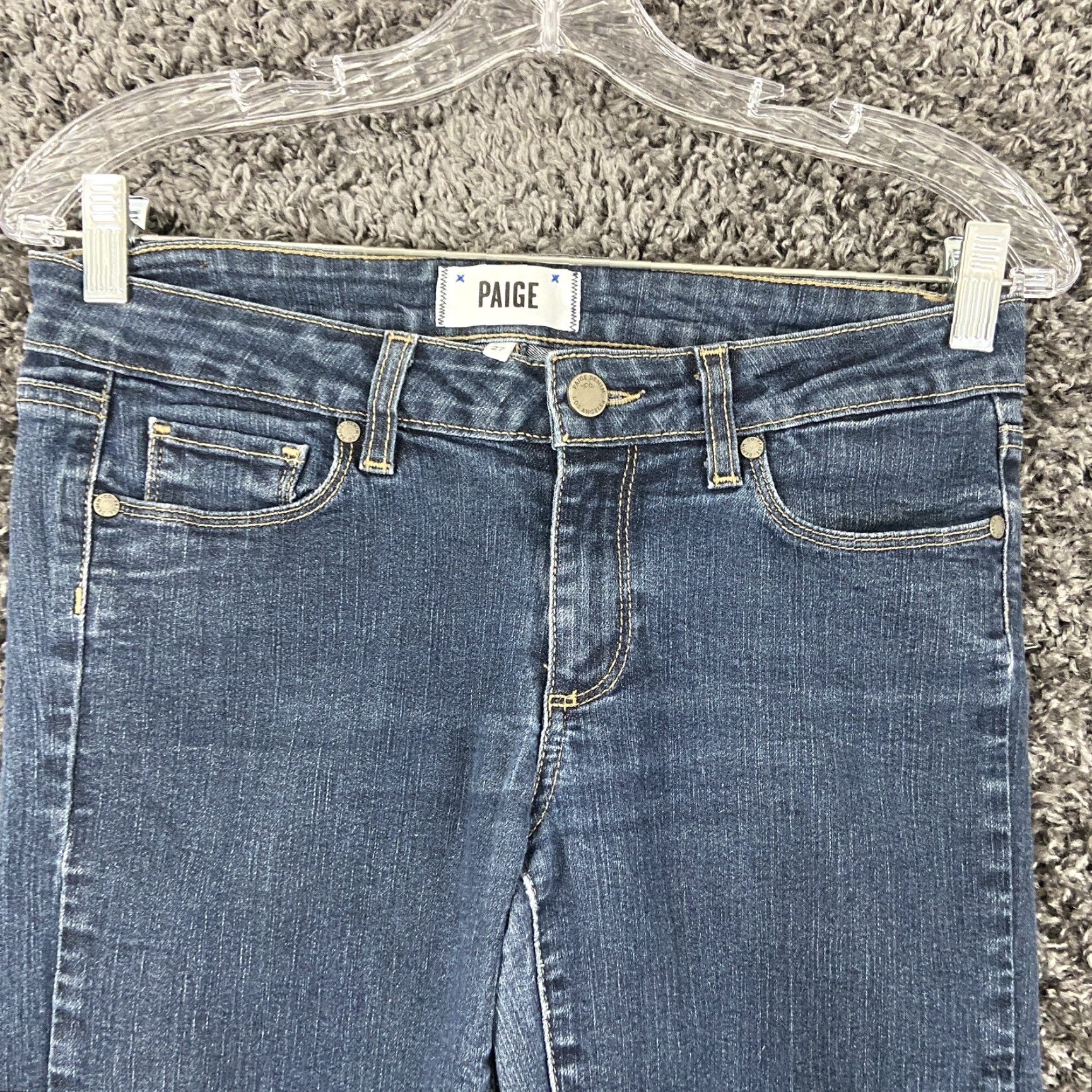 Paige Paige Peg Skinny Jeans Women 27 Blue Size 27" / US 4 / IT 40 - 4 Thumbnail