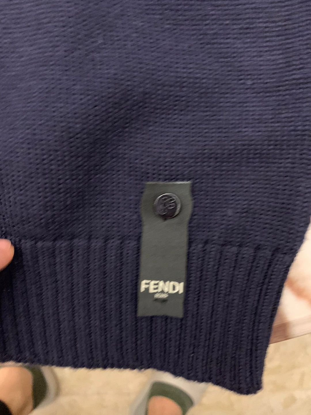 Fendi Fendi Men's Pure Wool Thick Sweater Size US L / EU 52-54 / 3 - 4 Thumbnail