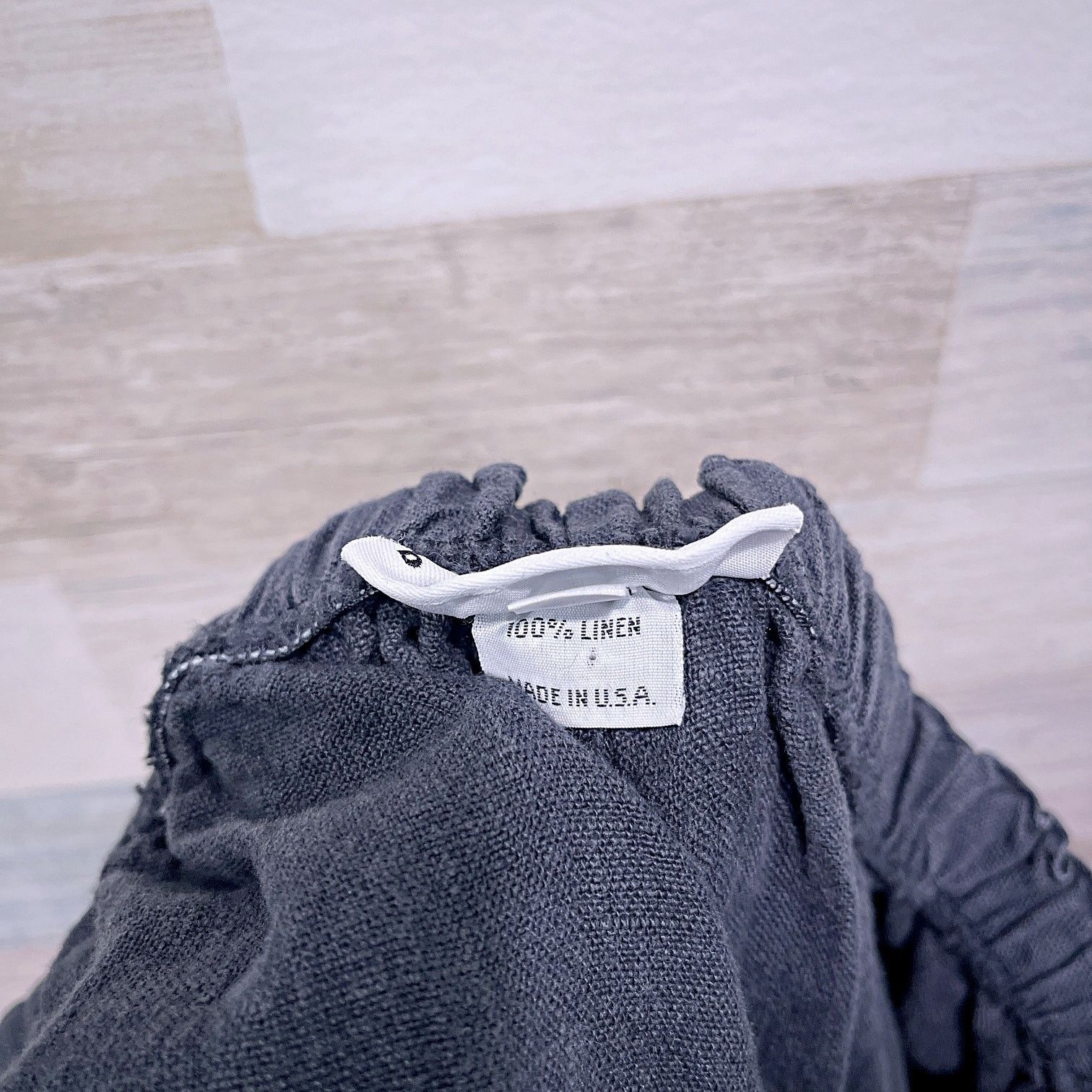 Bryn Walker × Vintage BRYN WALKER Linen Pull On Pants Black VTG USA Womens Large Size 28" / US 6 / IT 42 - 7 Thumbnail