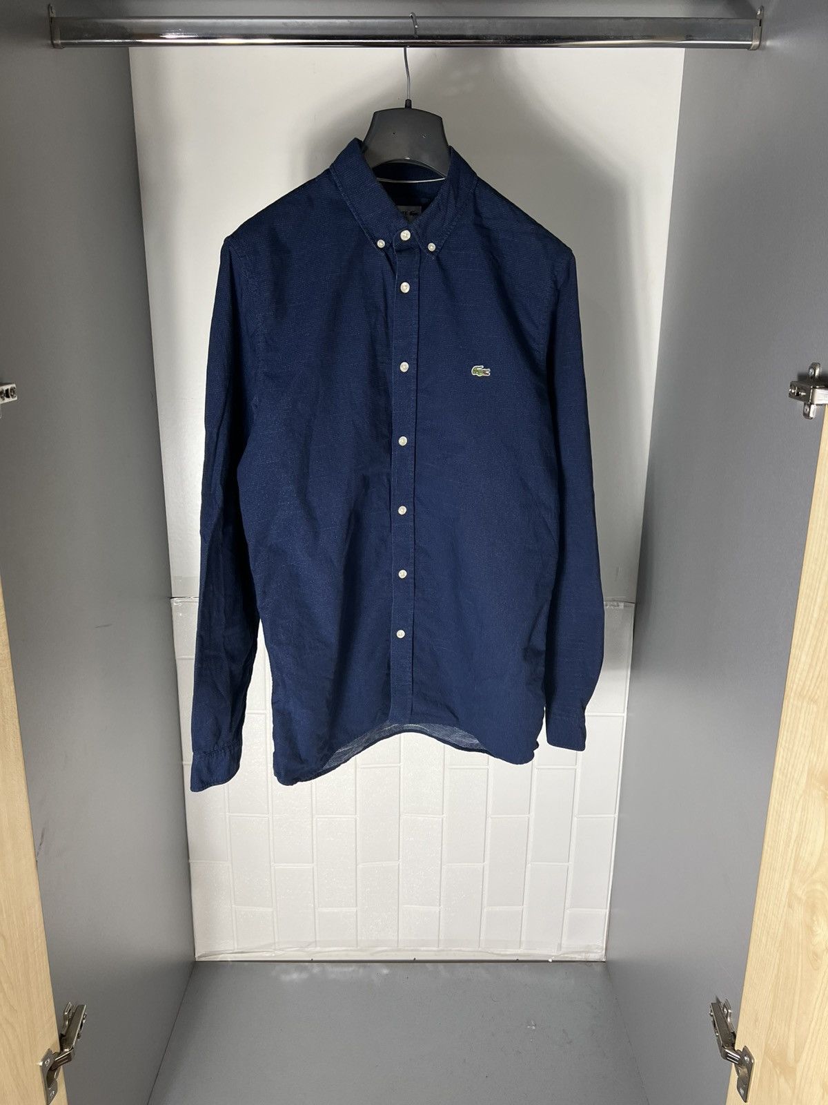 Lacoste × Vintage VERY RARE LACOSTE CLASSIC DESIGNER LONG SLLEVE SHIRT LUXURY Size US M / EU 48-50 / 2 - 2 Thumbnail