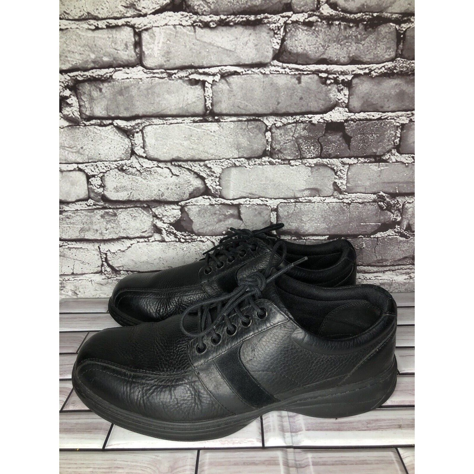 Other ABEO 24/7 Upland Black Leather Slip Resistant Oxfords Shoes Size US 11 / EU 44 - 17 Thumbnail