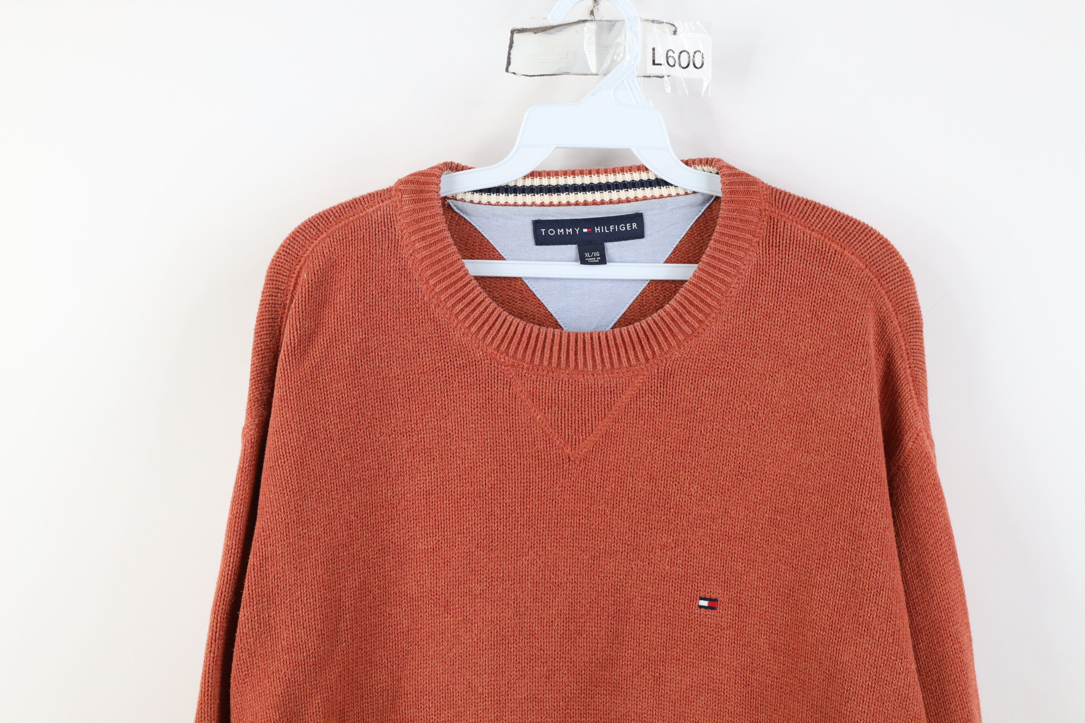 Tommy Hilfiger Vintage 90s Y2K Tommy Hilfiger Cotton Knit Crewneck Sweater Size US XL / EU 56 / 4 - 2 Thumbnail