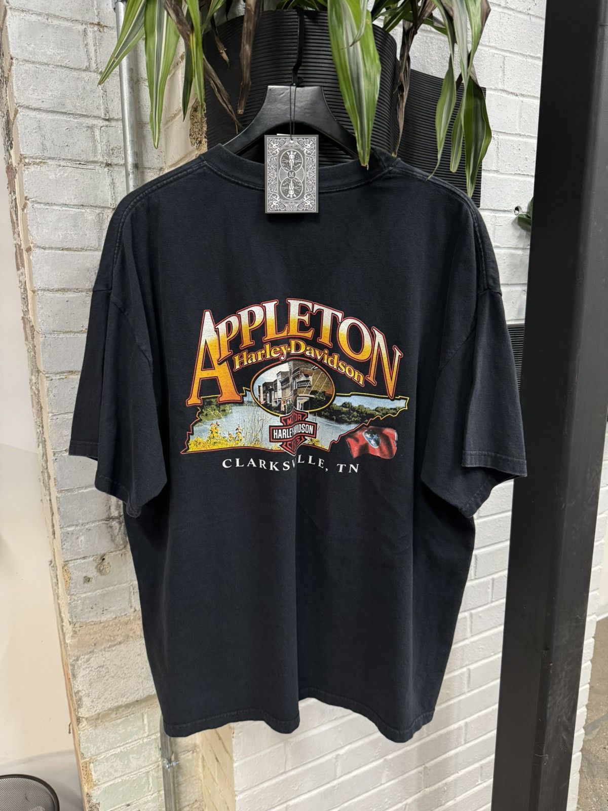 HARLEY FLAME SPELLOUT TEE retailer