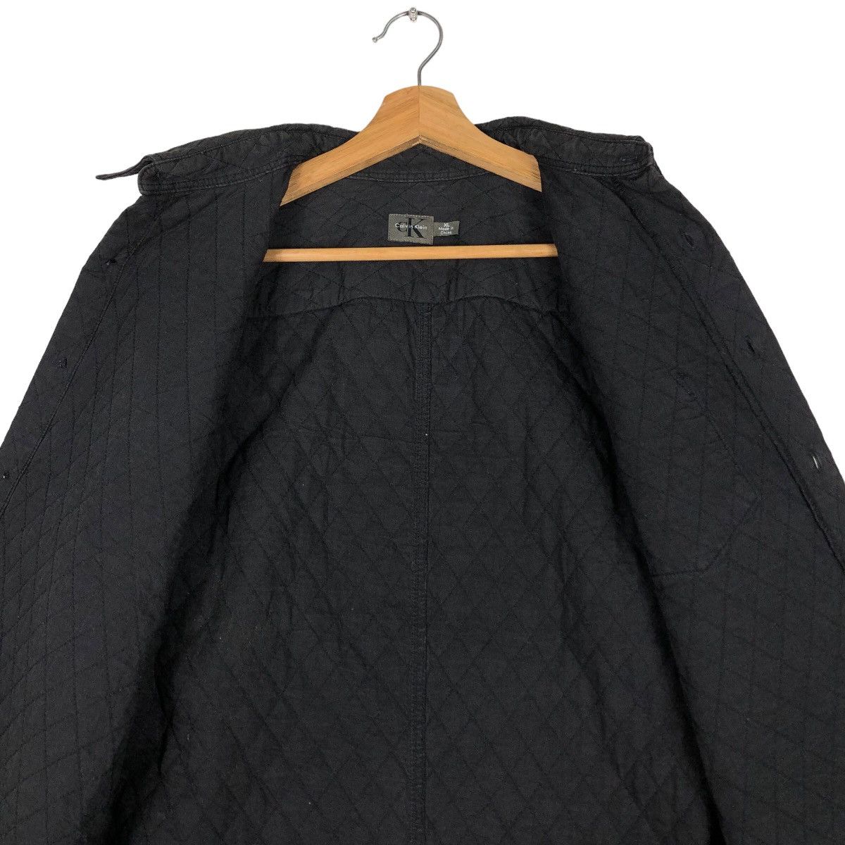 Calvin Klein 🔥Vtg Chore Jacket Calvin Klein Quilted Design Issey Miyake Size US XL / EU 56 / 4 - 12 Thumbnail