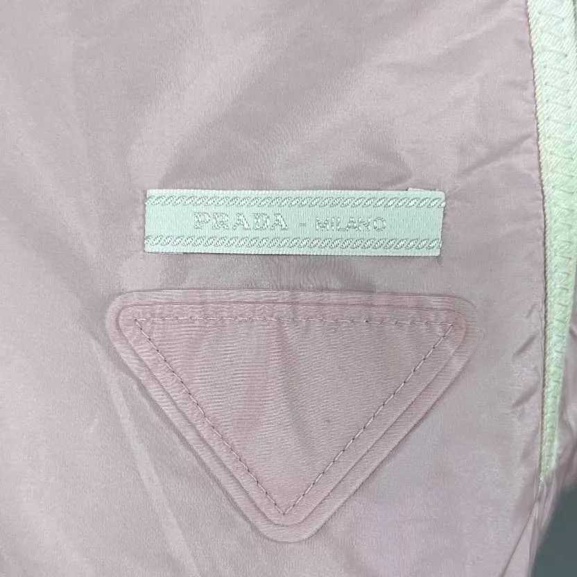 Prada PRADA Pink Triangle Logo Nylon Zip Jacket 38 99New Size XS / US 0-2 / IT 36-38 - 5 Thumbnail