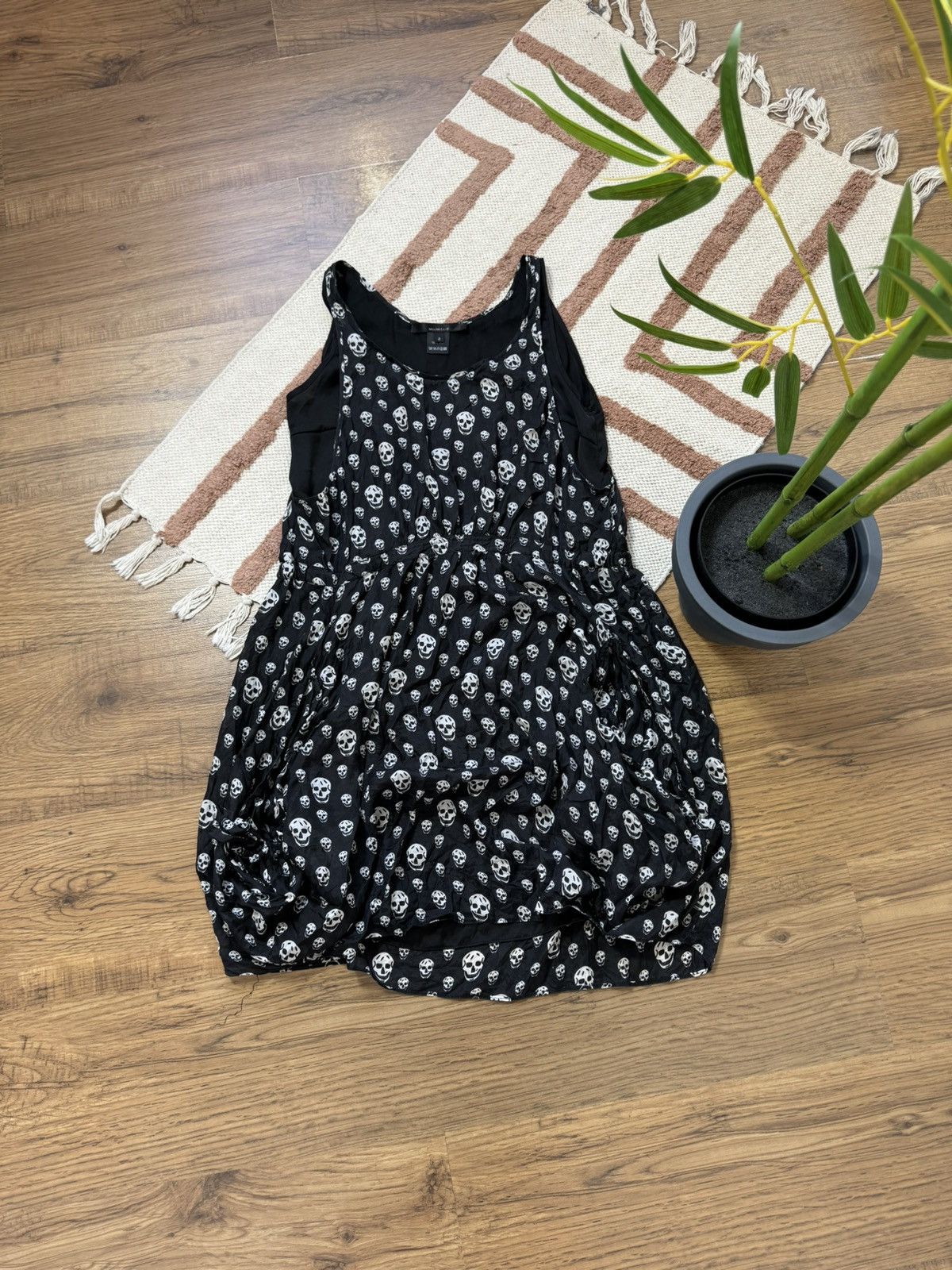 Vintage ALEXANDER MCQUEEN STYLE SILK DRESS Size XS / US 0-2 / IT 36-38 - 4 Thumbnail