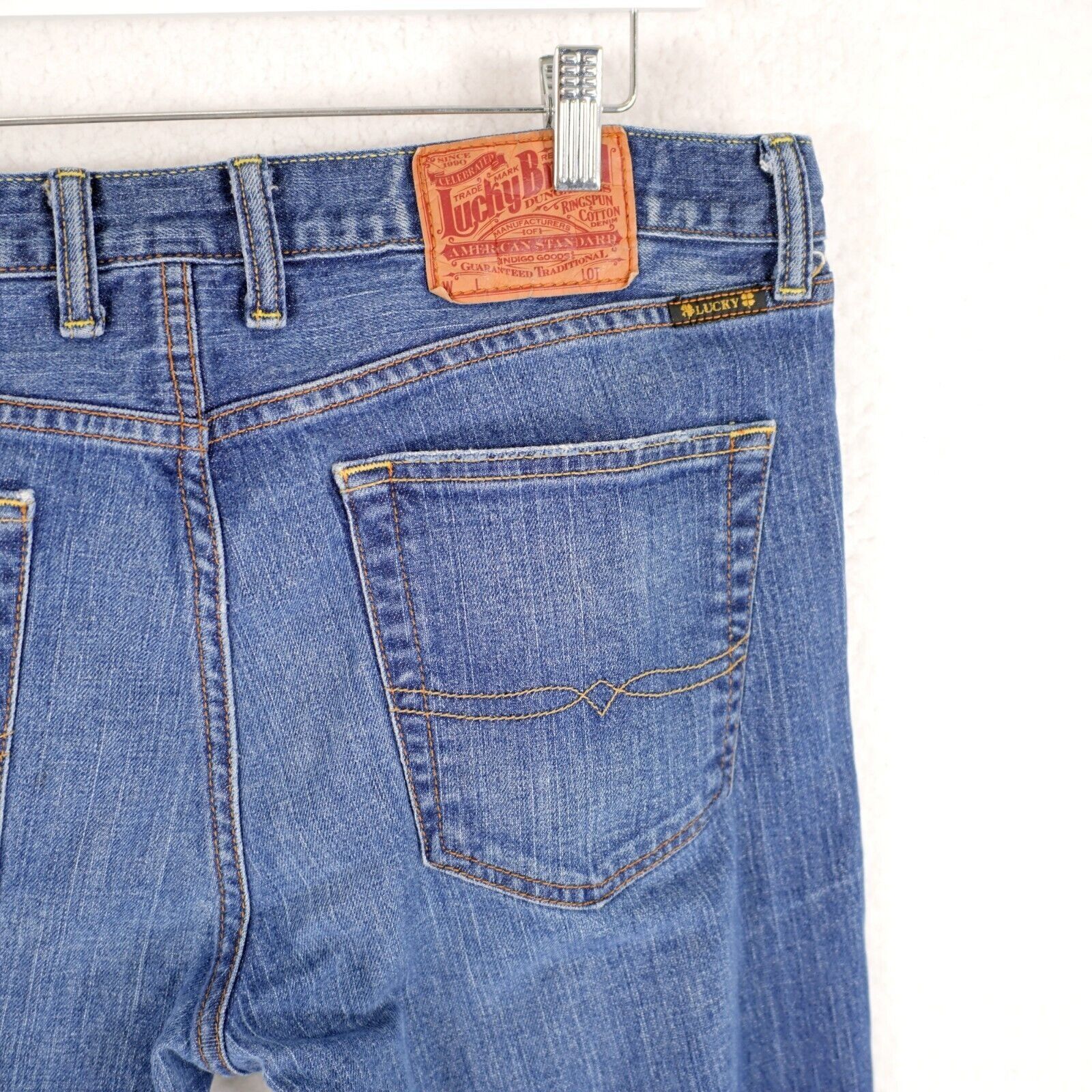 Lucky Brand Lucky Brand Blue Stone Hipster Wash Mid Rise Denim Jeans 35/ Size US 35 - 7 Thumbnail