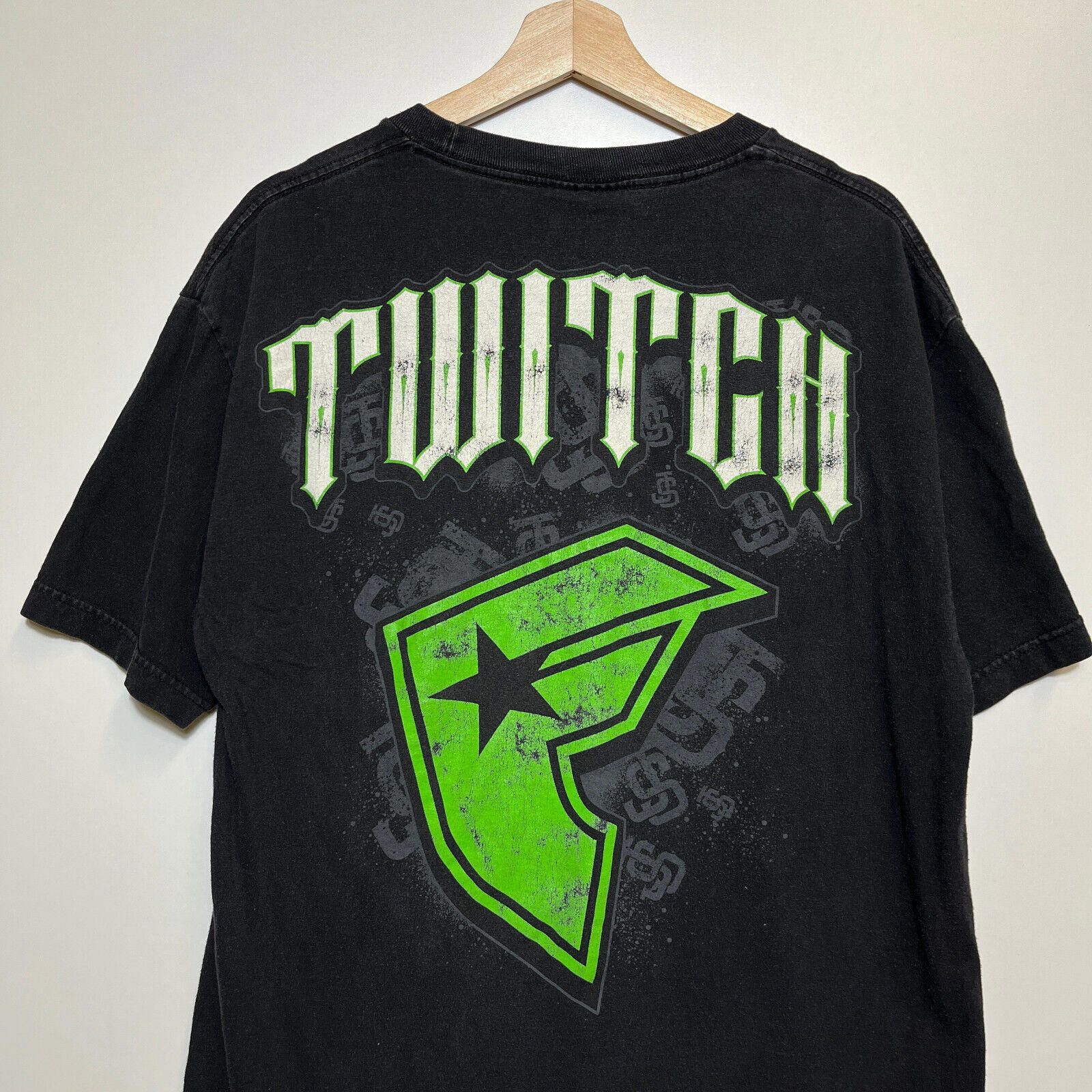 Famous Stars And Straps × Vintage Vintage Y2K Famous Stars & Straps Motocross T-shirt L Size US L / EU 52-54 / 3 - 6 Thumbnail