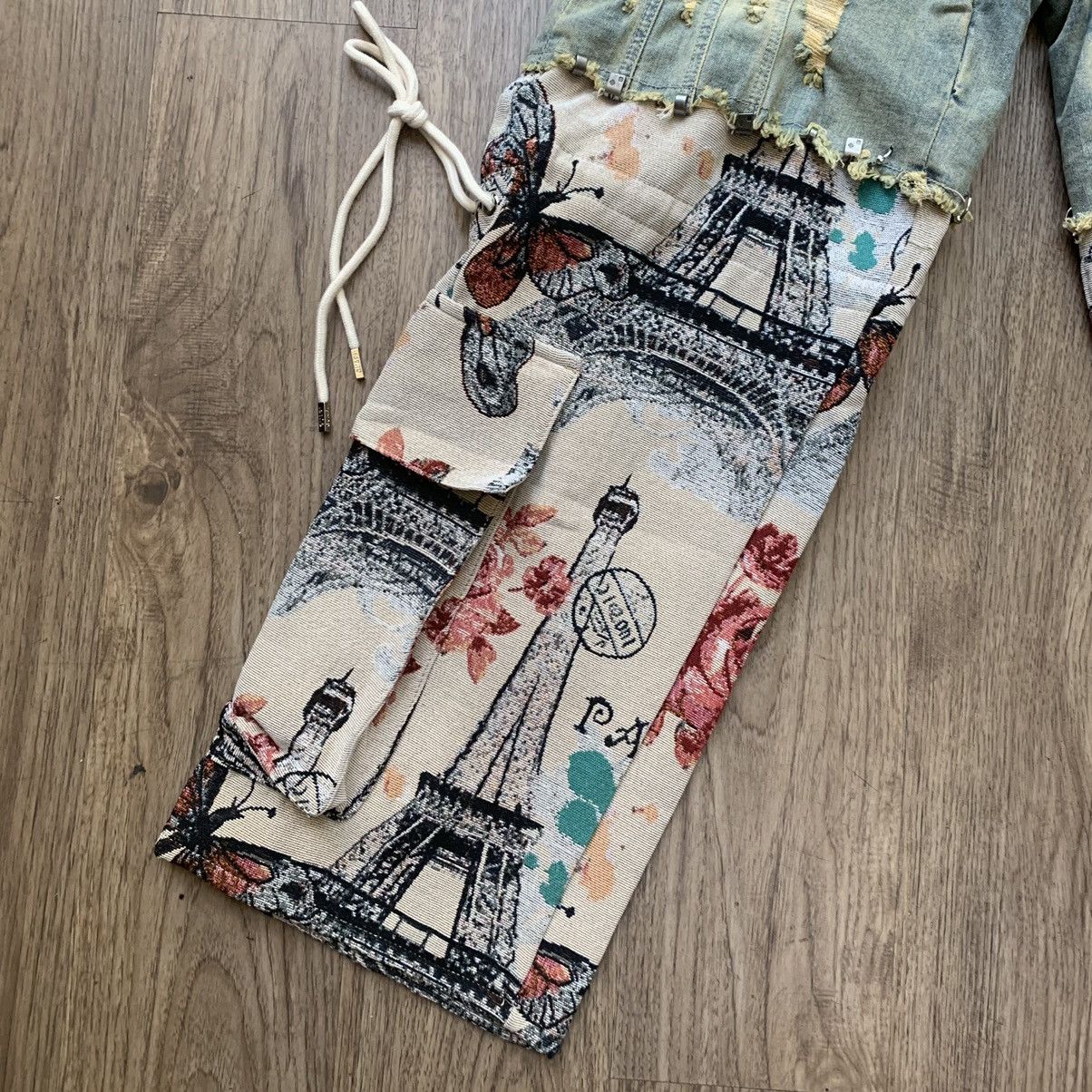 Vintage Denim Into Knit Pant GUAPI Size US 30 / EU 46 - 7 Thumbnail