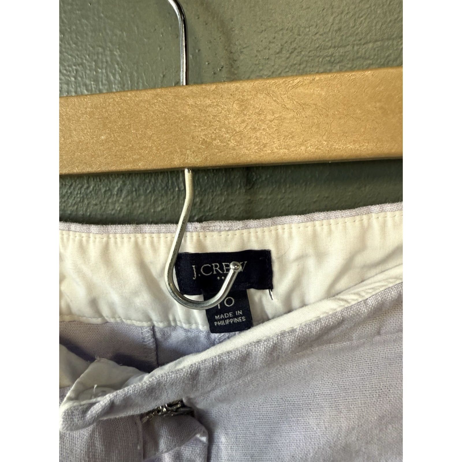J.Crew J.CREW Womens Chino Shorts Size 10 Lavender Purple Regular Chino 10 Womens Size 32" / US 10 / IT 46 - 3 Thumbnail