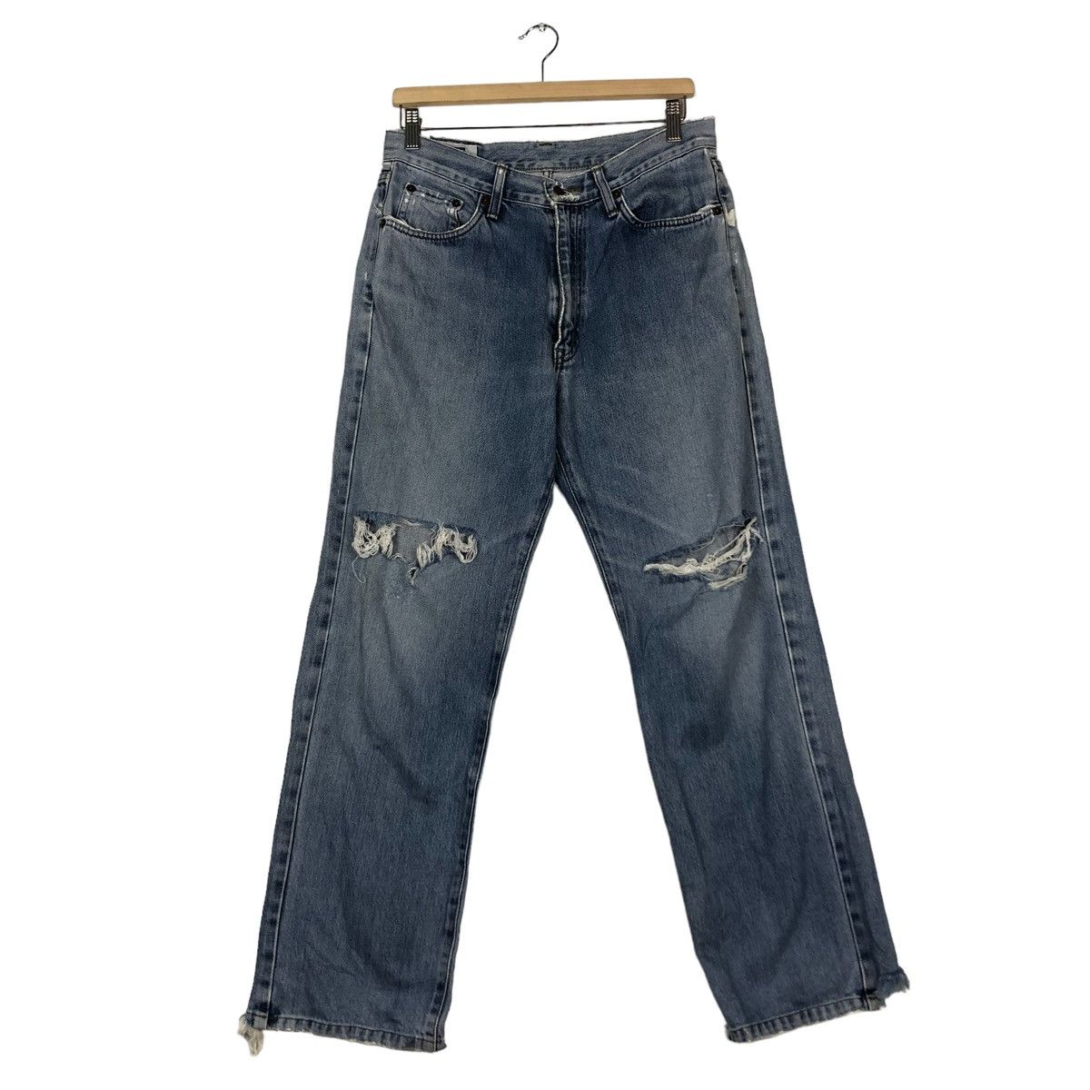Japanese Brand × Vintage 🔥VINTAGE BIKER DENIM JEANS EDWIN JAPAN ISSEY MIYAKE Size US 32 / EU 48 - 1 Thumbnail