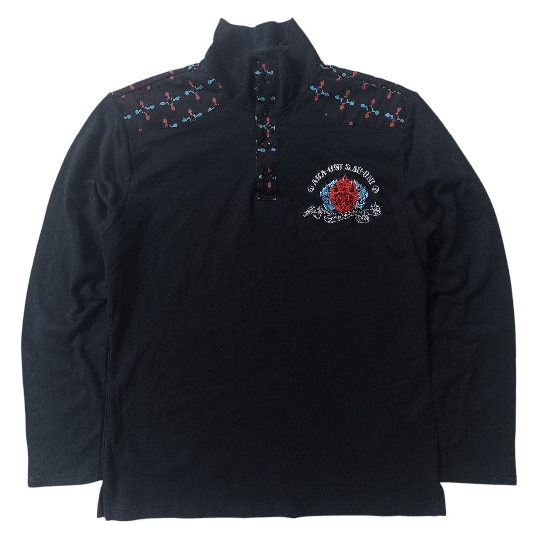 If Six Was Nine × Japanese Brand Vintage Y2K Osaka Big Train Longsleeve Halfbutton Size US L / EU 52-54 / 3 - 1 Thumbnail
