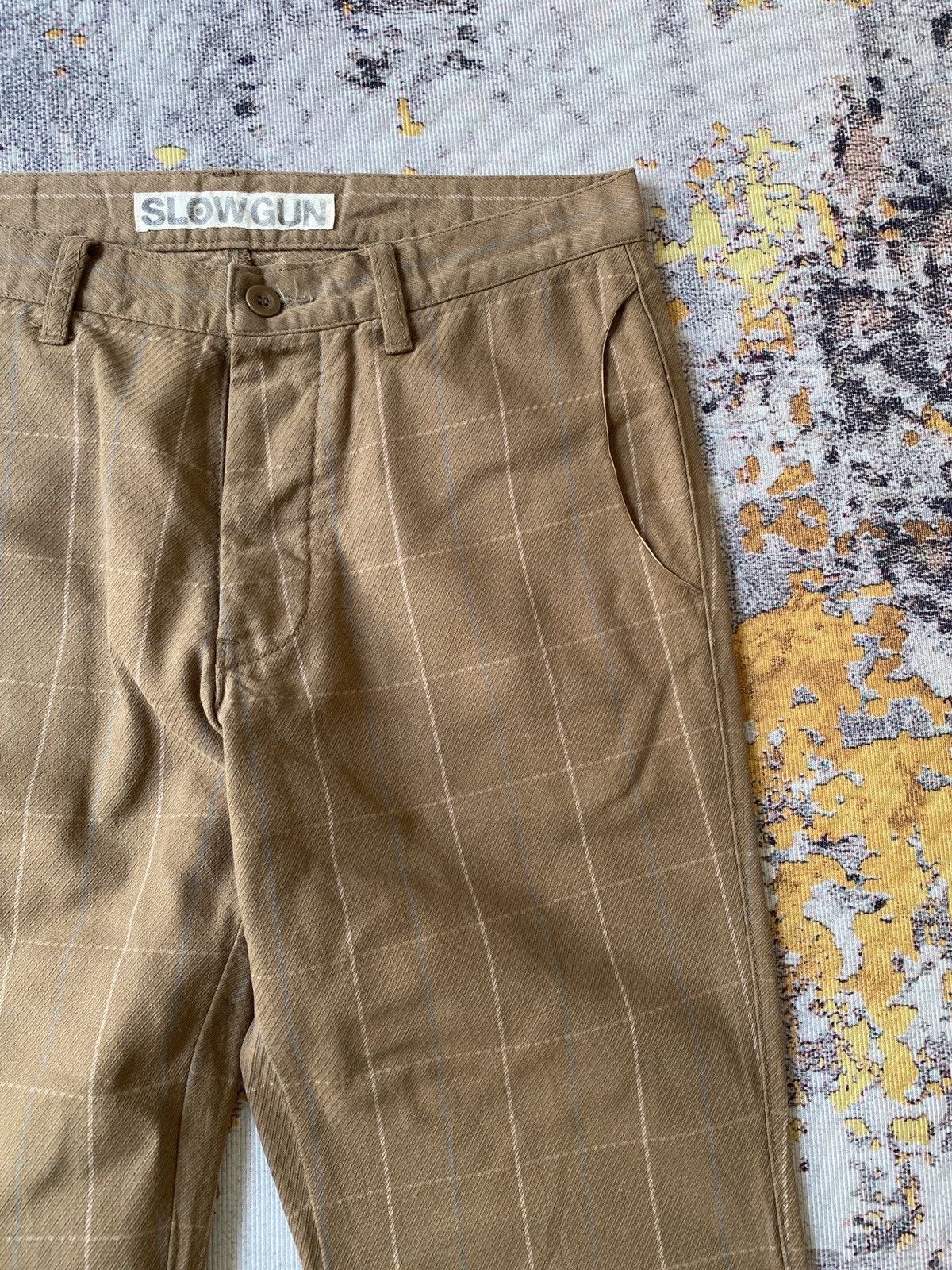 If Six Was Nine Slowgun Japan Plaid Design Pant Size US 31 - 8 Thumbnail