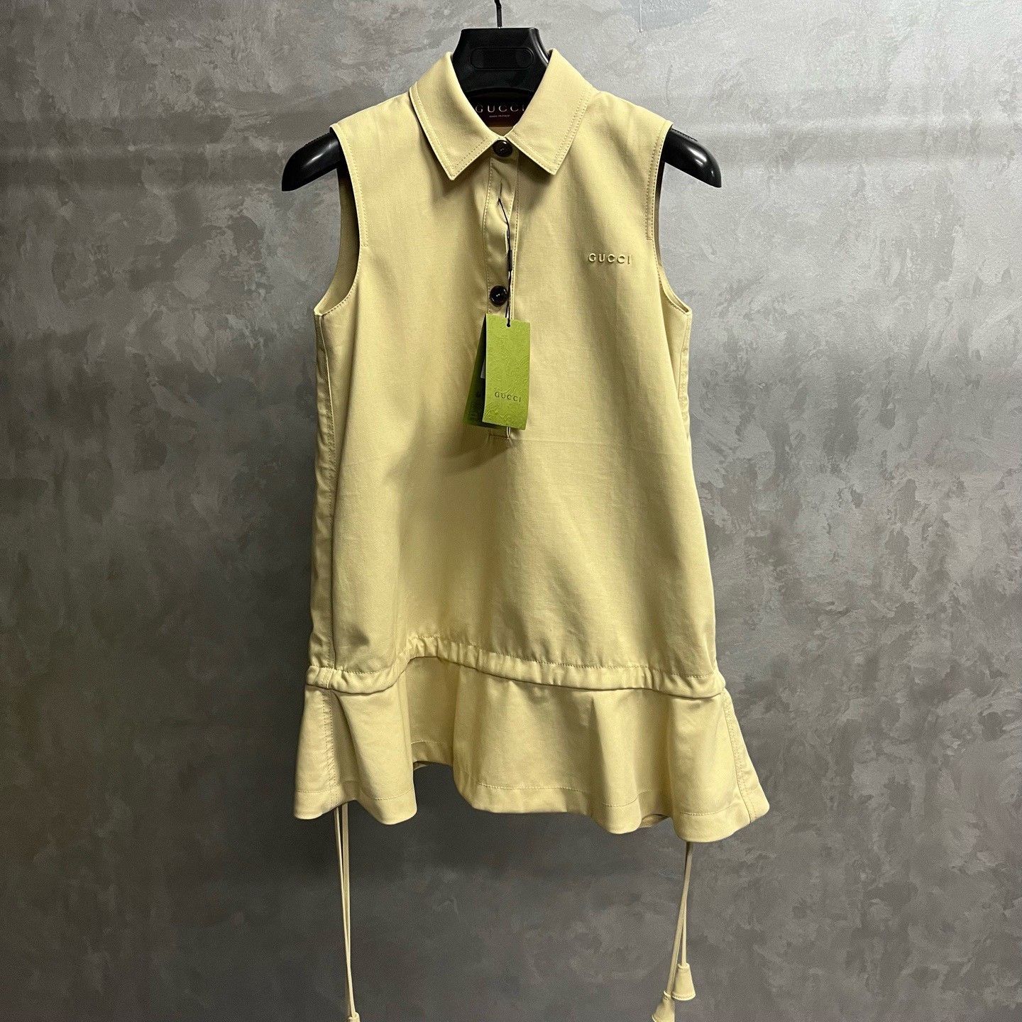 Gucci Gucci Cotton Beige Dress XS Women Size XS / US 0-2 / IT 36-38 - 1 Thumbnail