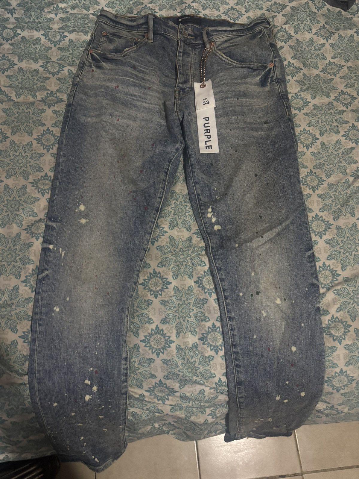 Purple Brand Blue Purple jeans Size US 33 - 1 Thumbnail